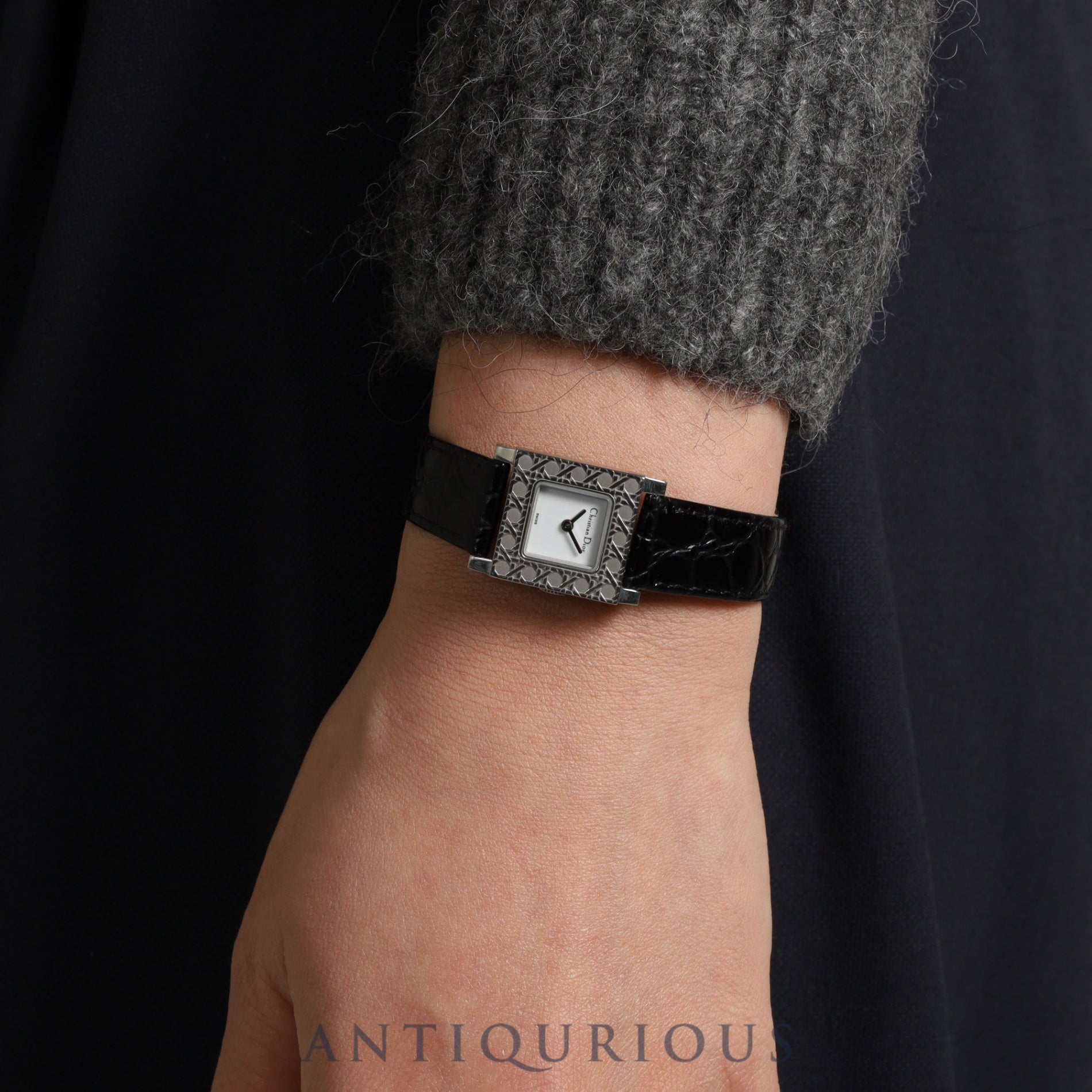 Christian Dior La Parisienne D60-109 Quartz Cal.980.003 SS Leather Genuine Buckle (SS) White Dial Overhauled