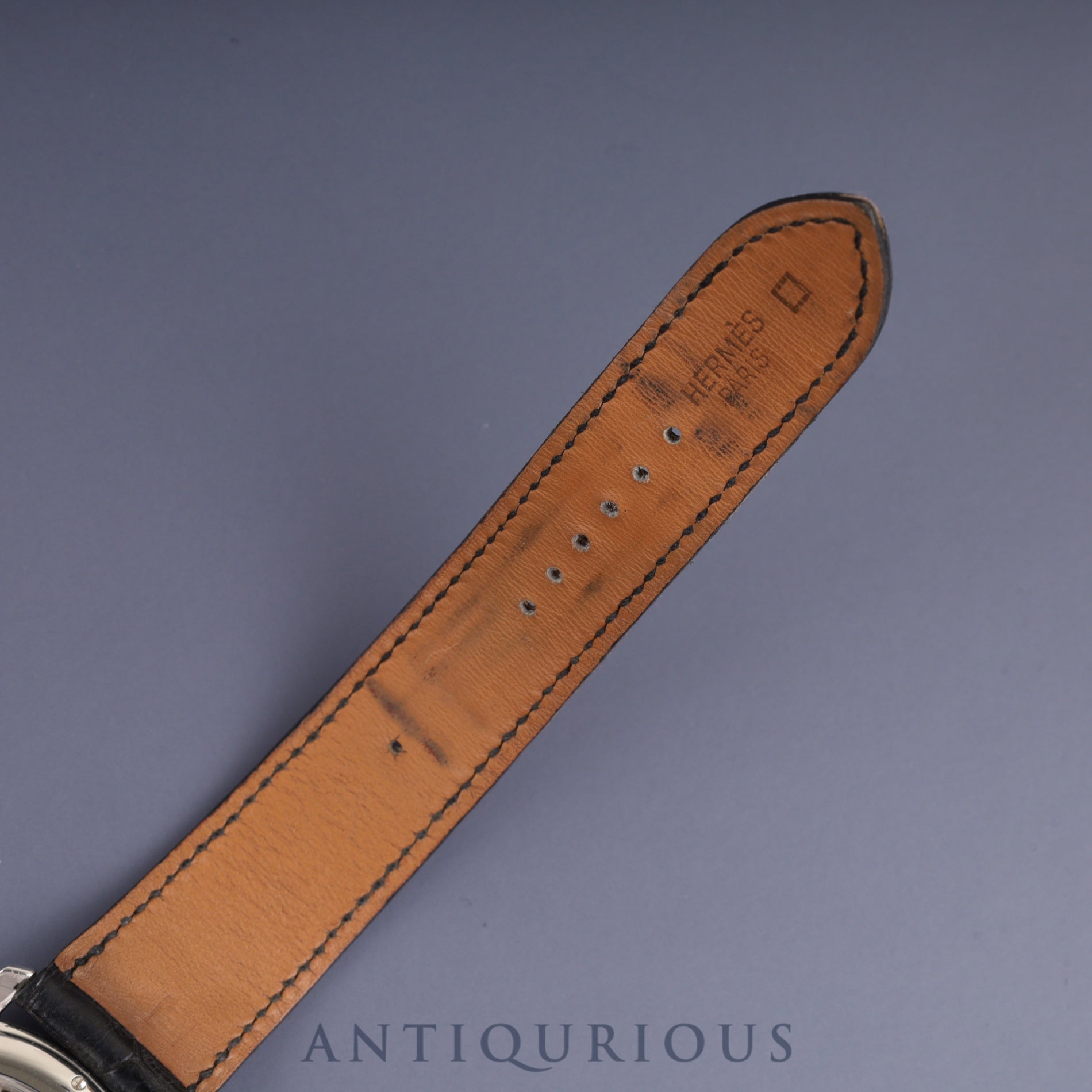 Hermès Sesame SM1.710 Automatic Caliber - Stainless Steel Genuine Leather Strap Genuine Buckle (SS) Skeleton Dial Warranty (2001) Box Booklet Overhauled