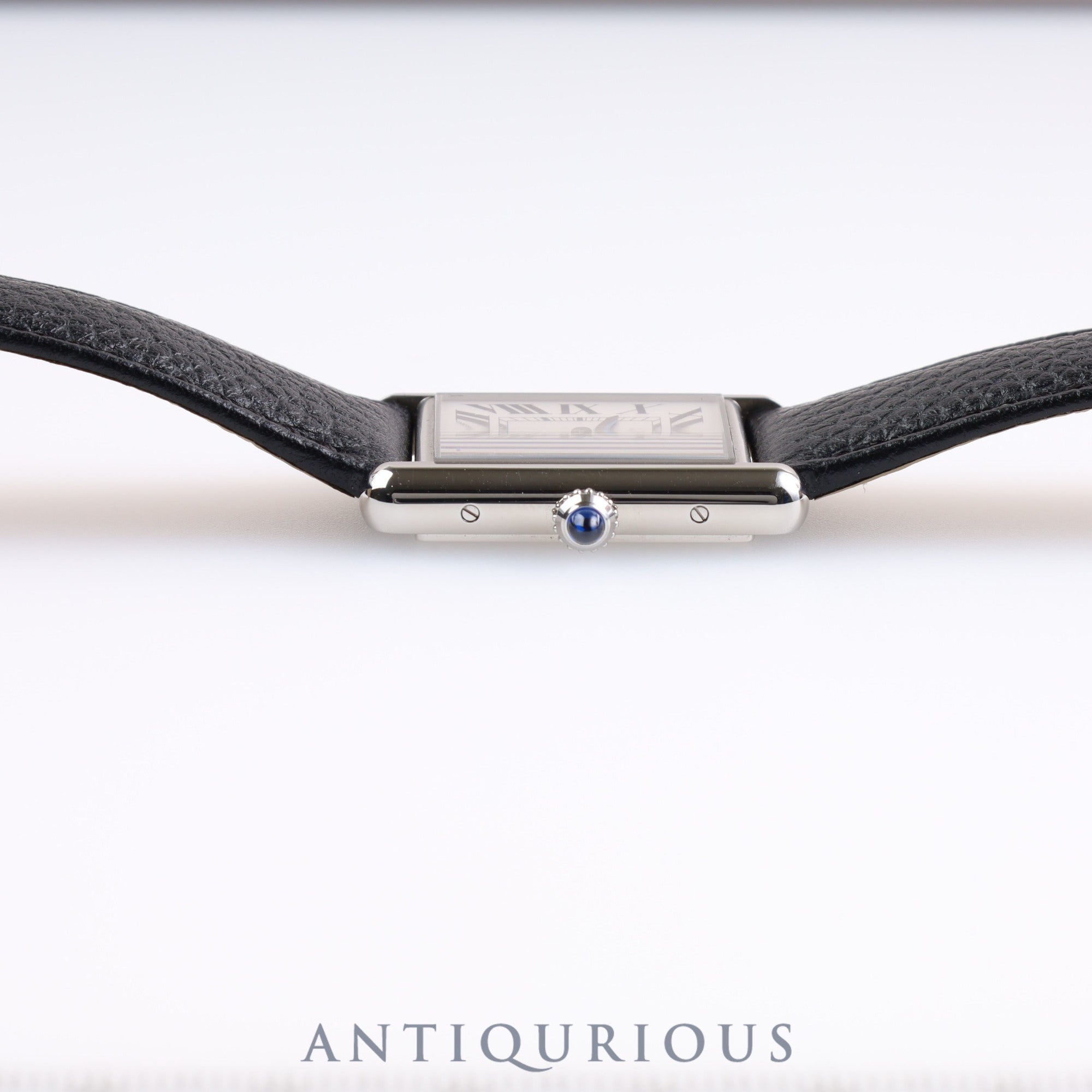 カルティエ タンクマスト LM QZ WSTA0041 / 4323 SS 革 純正ベルト 純正尾錠 シルバー文字盤 箱 保証書(2022年)