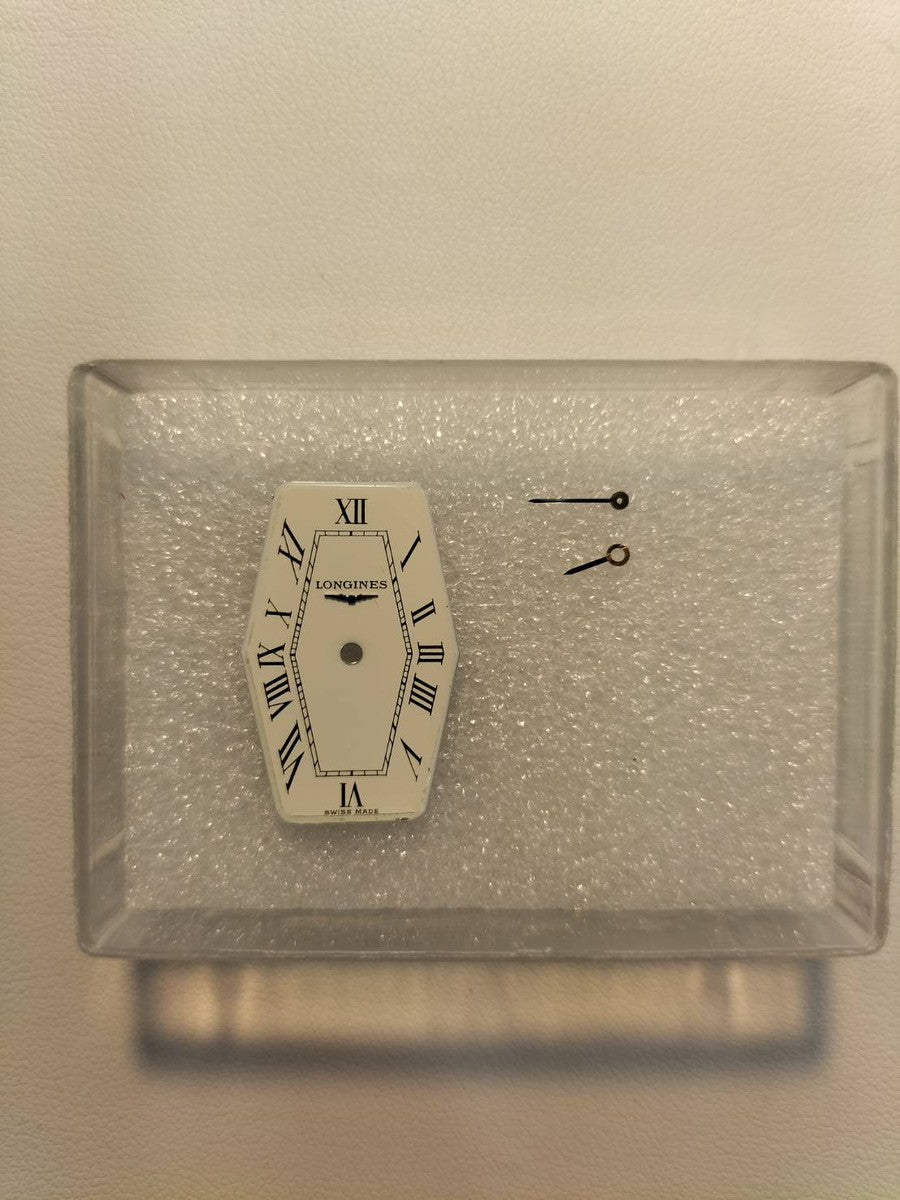 ロンジン レクタンギュラー クォーツ Cal.5602 SS/GP 革 社外尾錠(GP)ホワイト文字盤 オーバーホール済み
