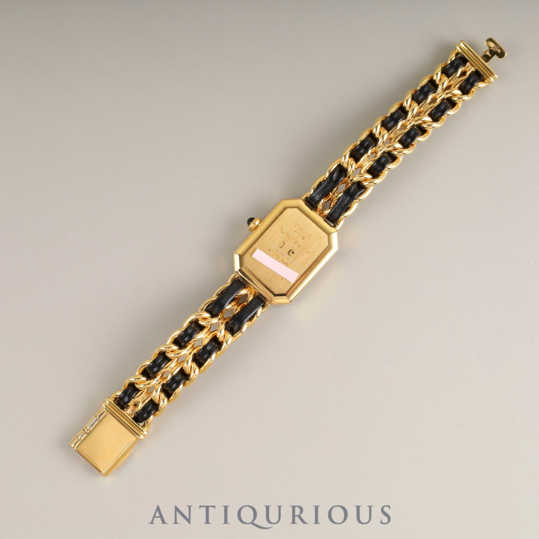 Chanel Premiere S H0001 Quartz Cal.976.001 GP GP/Leather Black Dial Overhauled