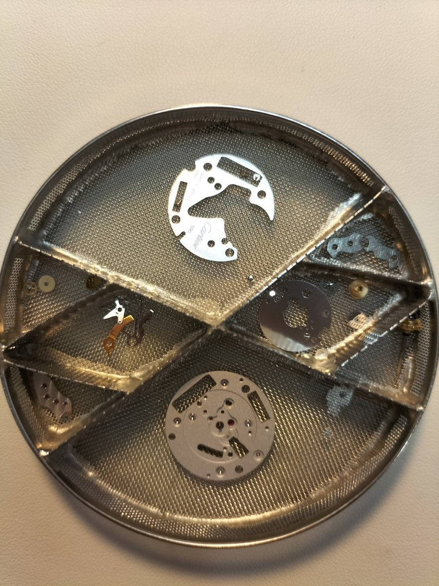 カルティエ マストタンク LM 590005 クォーツ Cal.690 SV925 革 純正尾錠(GP)アイボリーローマン文字盤(SWISS MADE表記) オーバーホール済み 新品仕上げ済み