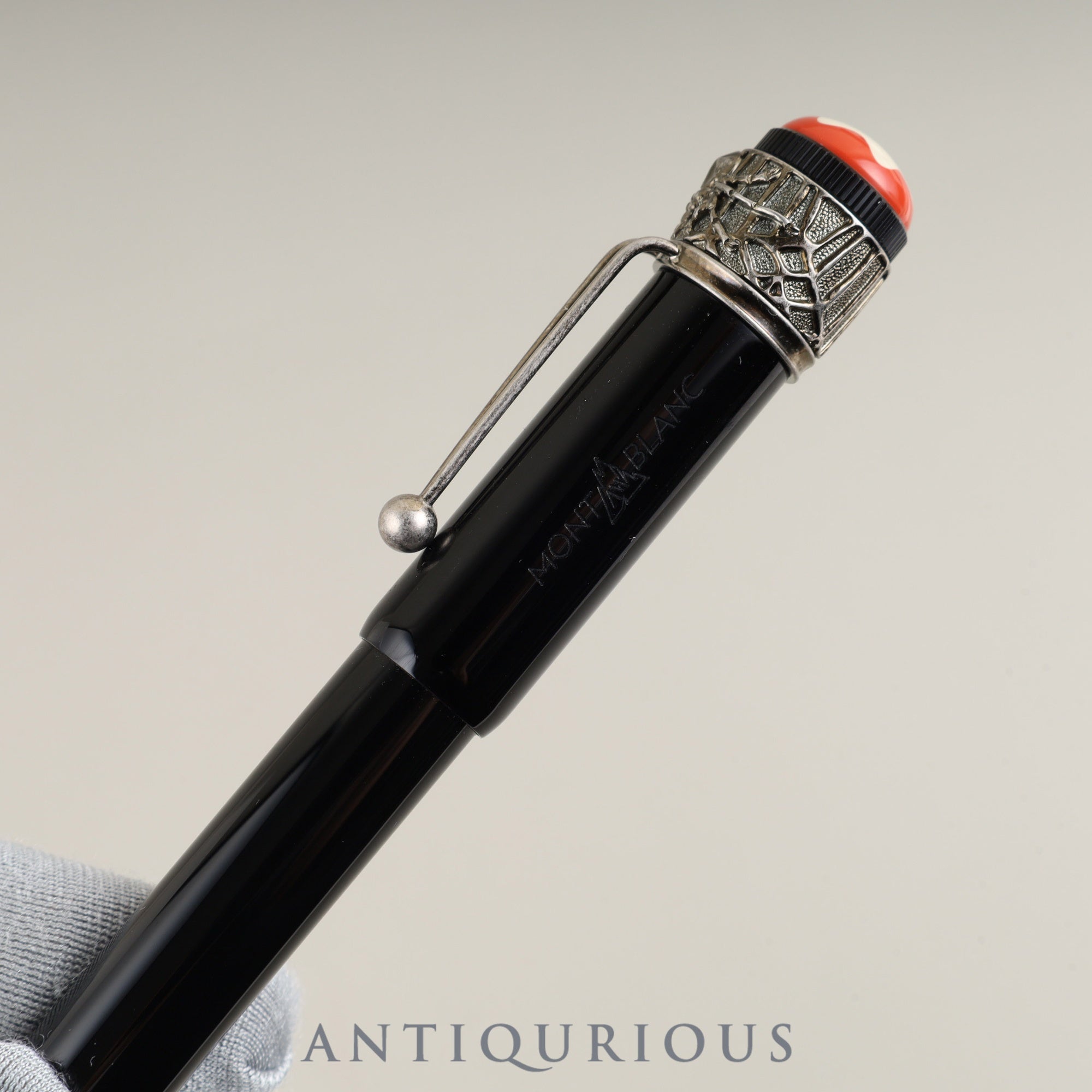 モンブラン ボールペン ヘリテイジ コレクション ルージュ&ノワール スペシャルエディション スパイダー GP×レジン ケース 国際保証書(2021年)未使用リフィル付属