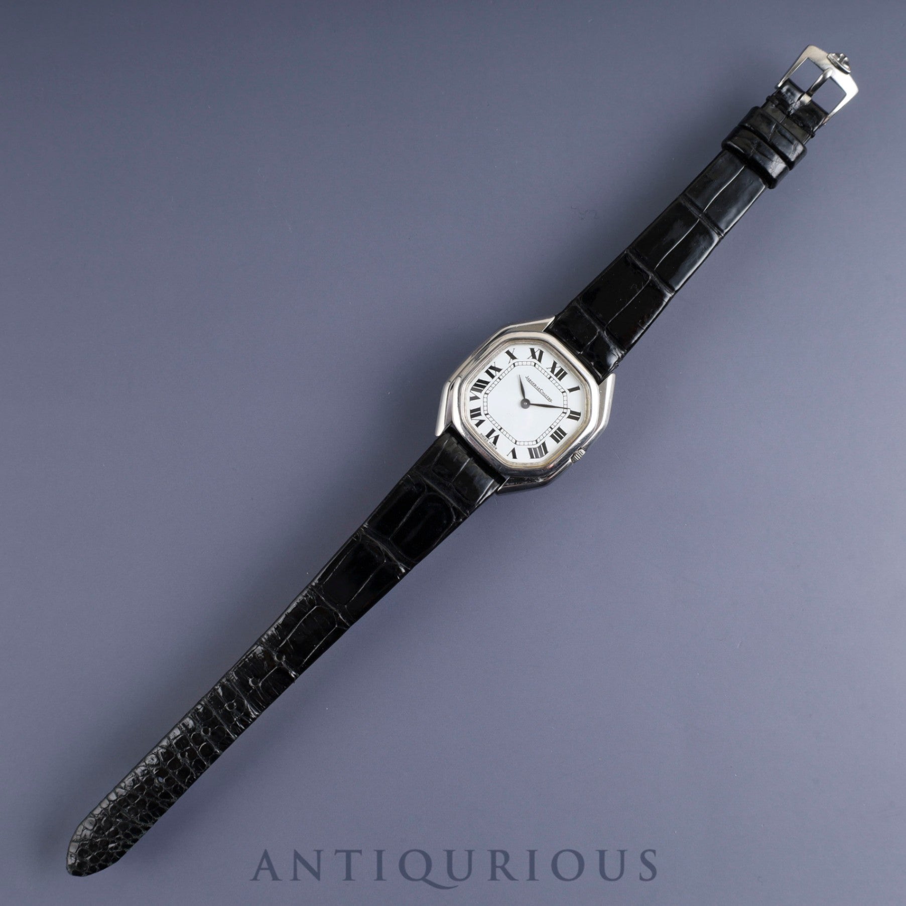 Jaeger-LeCoultre Octagonal Case 4479 42 Manual Winding Cal.861 SS Leather Genuine Buckle (SS) White Roman Dial Warranty (Unsigned) Overhauled