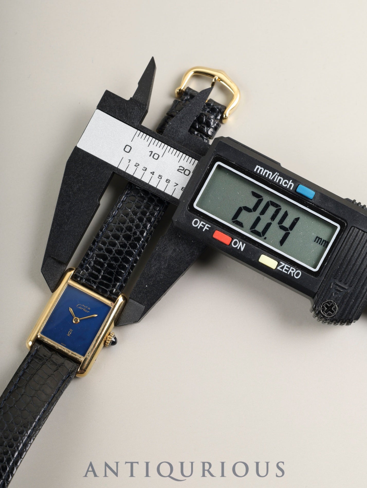カルティエ マストタンク SM 3 手巻き Cal.78-1 SV925 純正革ベルト 純正ピンバックル(GP)ラピスラズリ文字盤(SWISS表記) 箱 冊子 オーバーホール済み
