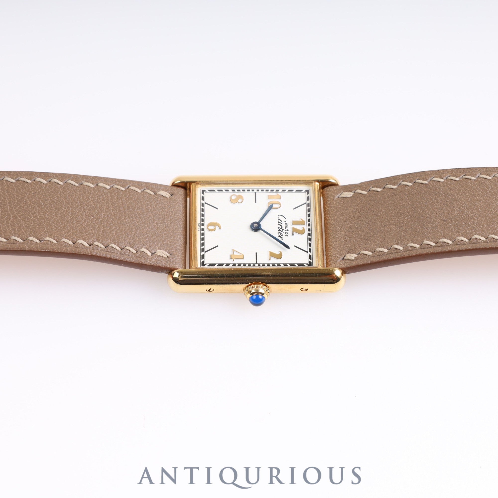 Cartier Must Tank LM QZ 590005 Arabic dial SV925 Leather Inner box