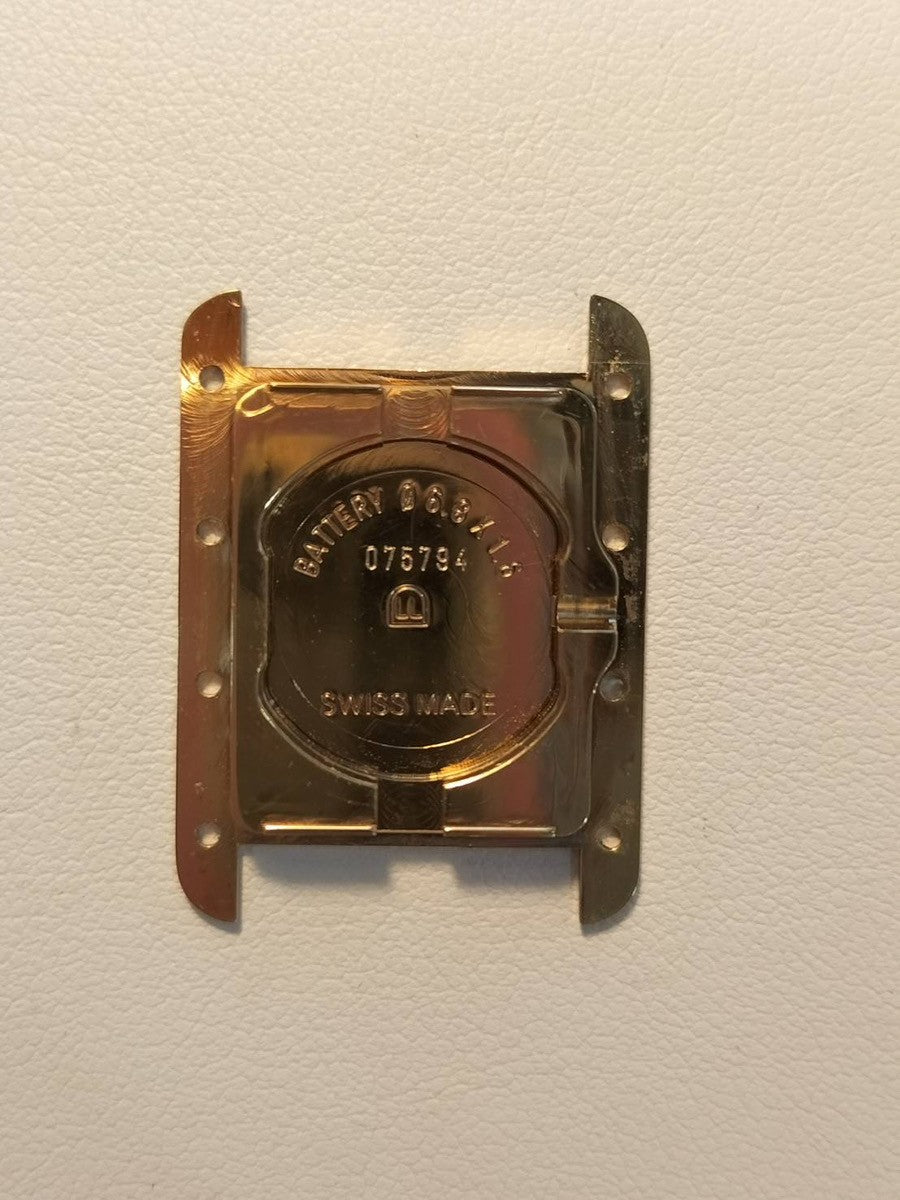 カルティエ マストタンク MM 2415 クォーツ Cal.057 SV925 革 純正尾錠(GP) アイボリーローマン文字盤(ガラス小傷) 箱 冊子 保証書(2004年)オーバーホール済み