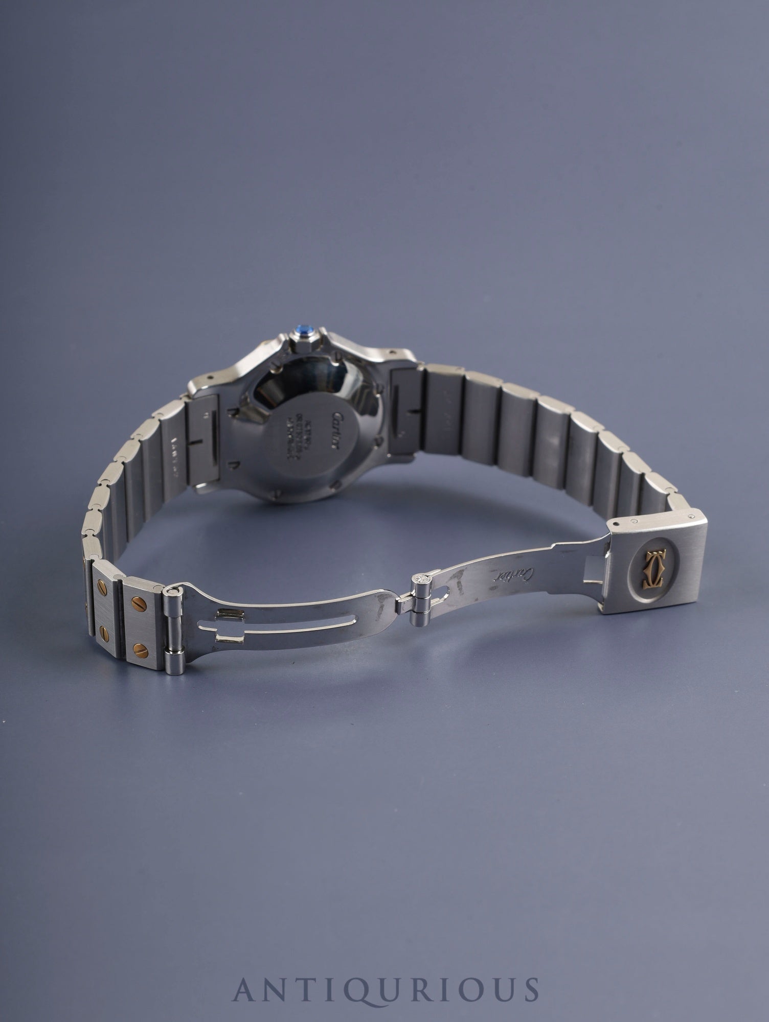 カルティエ サントス オクタゴン LM 2966 自動巻き Cal.077 SS/YG SS/YG ホワイトローマン文字盤 冊子 オーバーホール済み