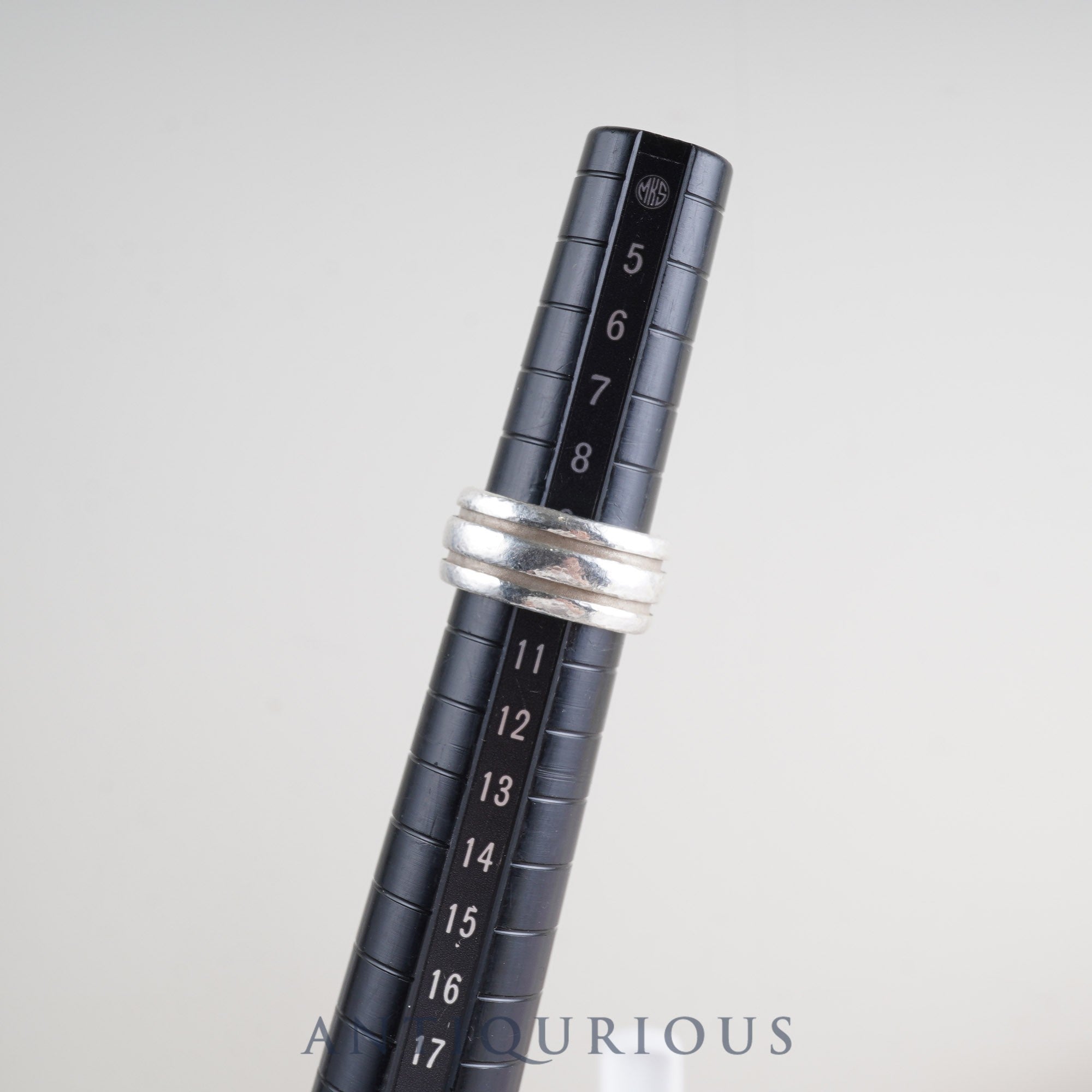 ティファニー リング グルーブド ダブルライン スターリングシルバー 約9.5号 1995刻