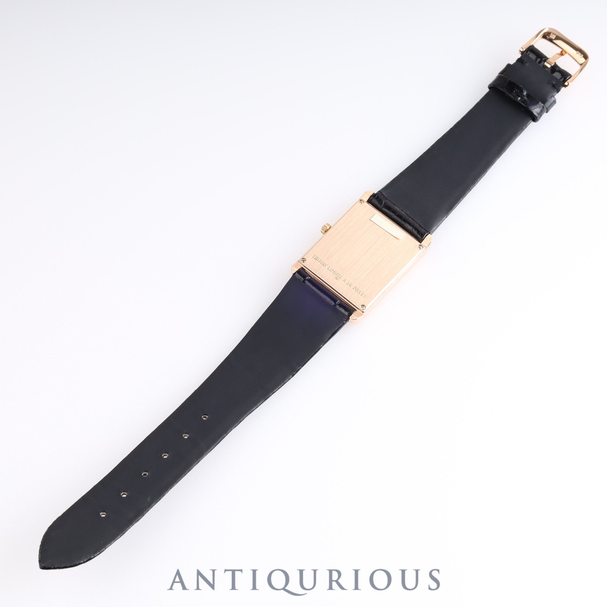 Audemars Piguet Rectangular OR4918/002 Manual winding Cal.2085 PG Leather Silver dial Warranty card (1995)