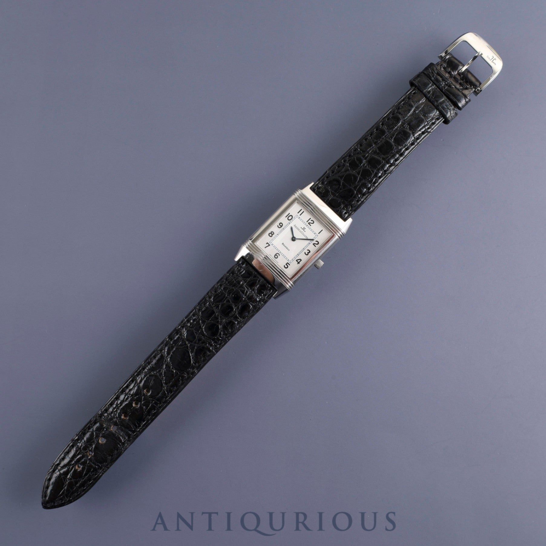 Jaeger-LeCoultre Reverso Classic 250.8.86 Manual winding Cal.846/2 SS Genuine leather strap Genuine buckle (SS) Arabic dial 23 x 38mm Overhauled Case back engraved