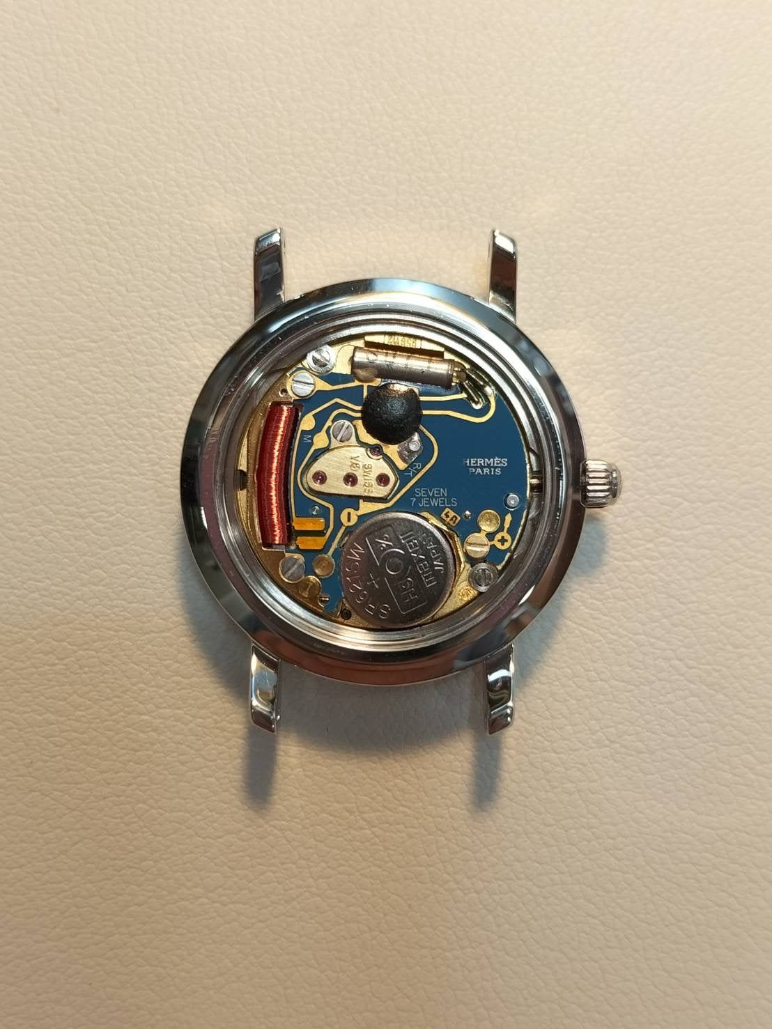 エルメス クリッパー CL4.210 クォーツ SS SS グレー文字盤 箱 保証書 冊子 オーバーホール済み