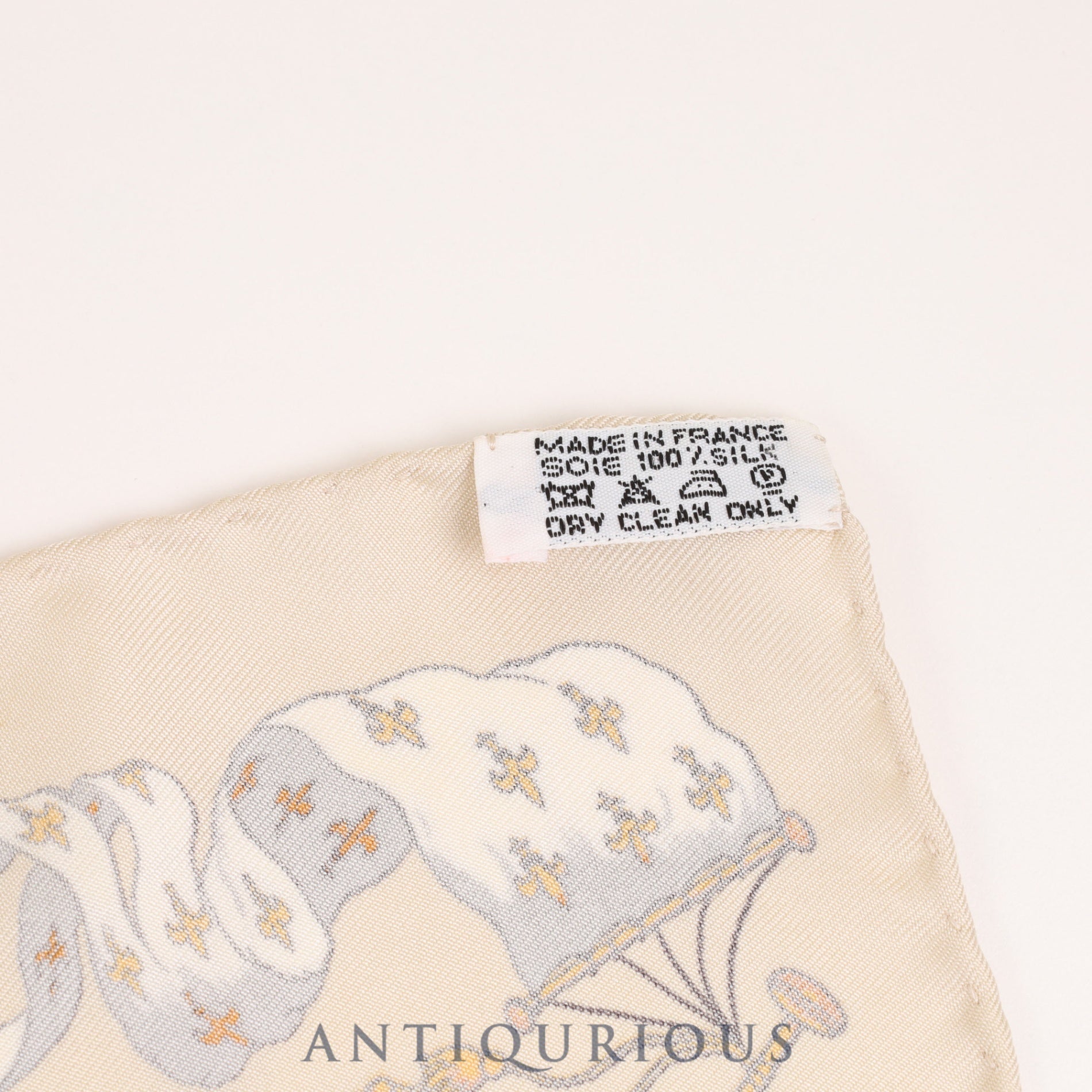 Hermes Scarf Carre 45 PAVOIS Ship's Flag SILK100%