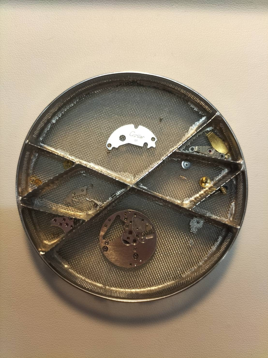 カルティエ マスト ヴァンドーム VLC SM 18 クォーツ Cal.81 SV925 革 純正尾錠(GP) ガーネットダイアル ボルドー文字盤 箱 冊子 保証書(1987年)オーバーホール済み