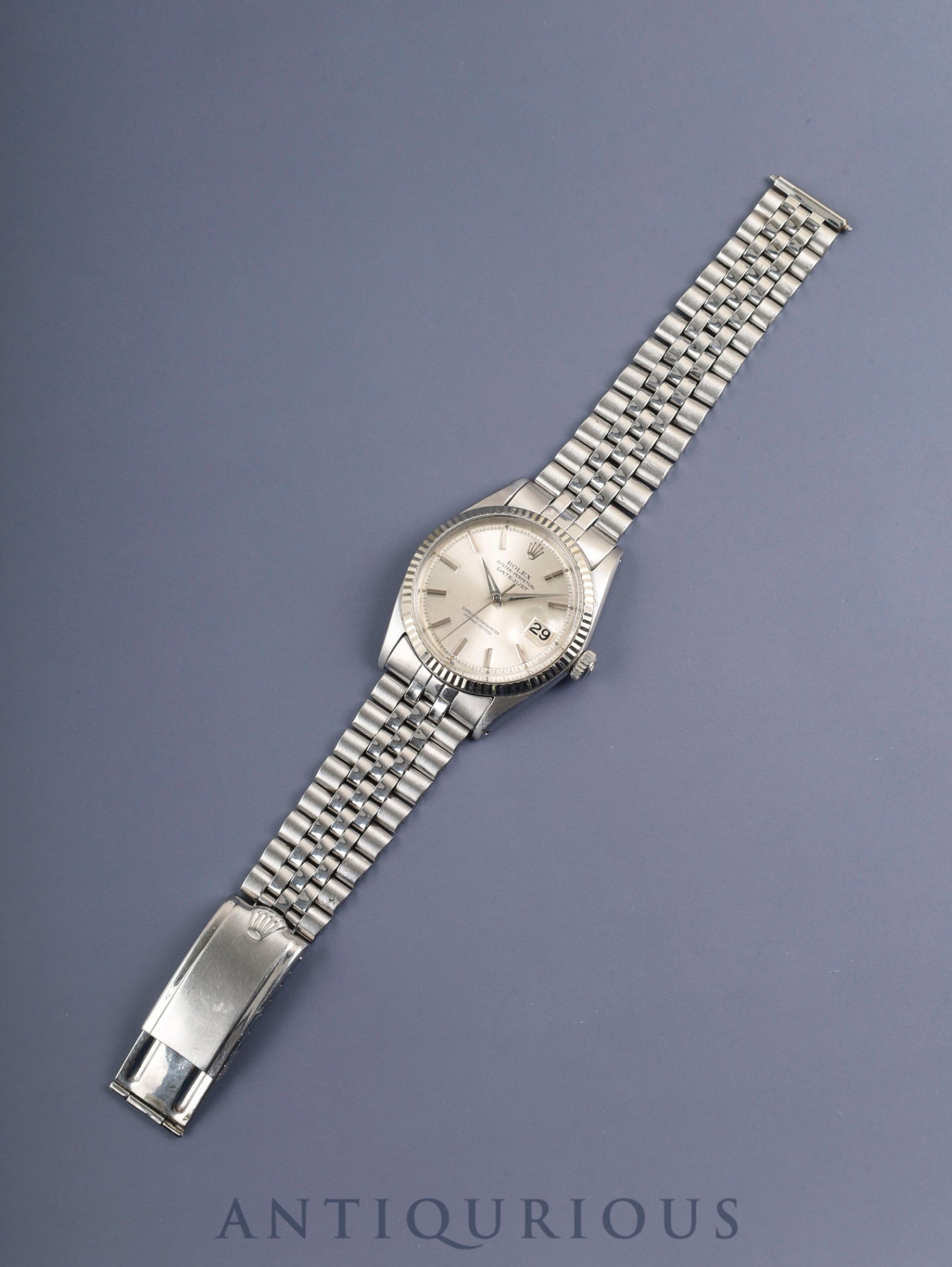 ロレックス デイトジャスト 1601 自動巻き Cal.1560 SS/WG SS シルバー文字盤 95番(1963年)オーバーホール済み