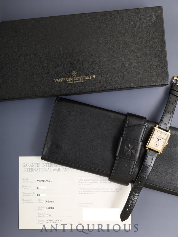 ヴァシュロン・コンスタンタン ヒストリーク キャビノチェ 91001/000G-7 手巻き Cal.1017 750YG 純正革ベルト 純正ピンバックル(750YG) アイボリー文字盤(σダイアル)箱 保証書(2006年) ケース 冊子 オーバーホール済み
