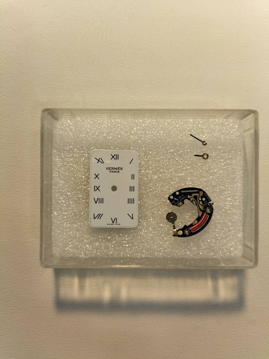 Hermès Cloajour 75.03 Quartz Cal.976 001 SS/GP SS/GP White Dial Overhauled