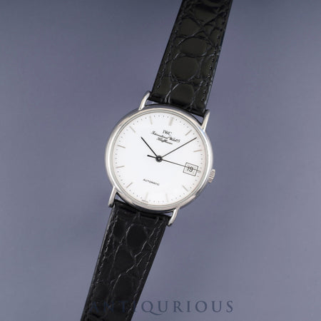 IWC Portofino IW351320 Automatic Caliber 37521 Stainless Steel Leather Strap with Genuine Stainless Steel Buckle, White Dial, 34mm, Overhauled