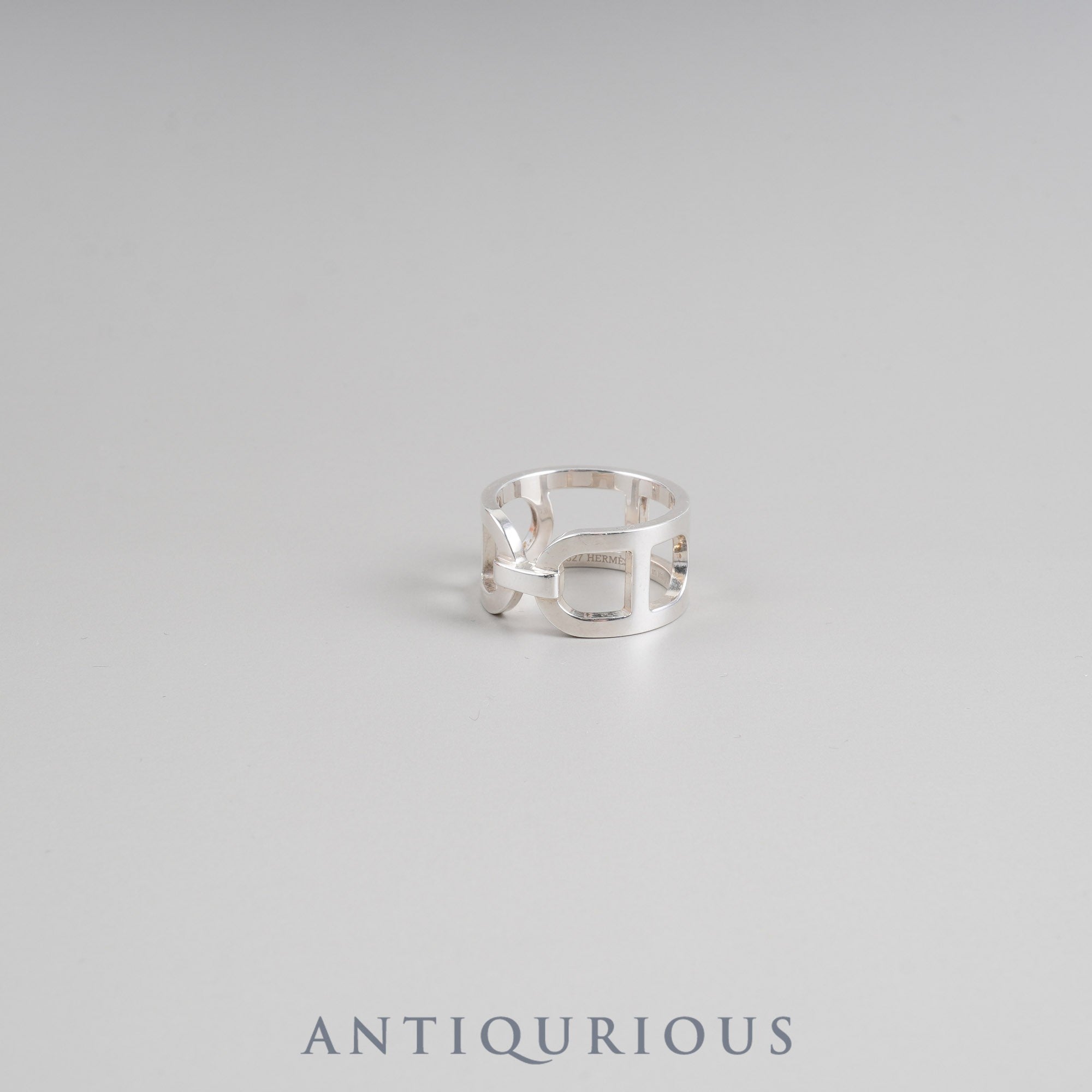 Hermes Ring Ever Chaine d'Ancre SV925 #55 Box 21 Years