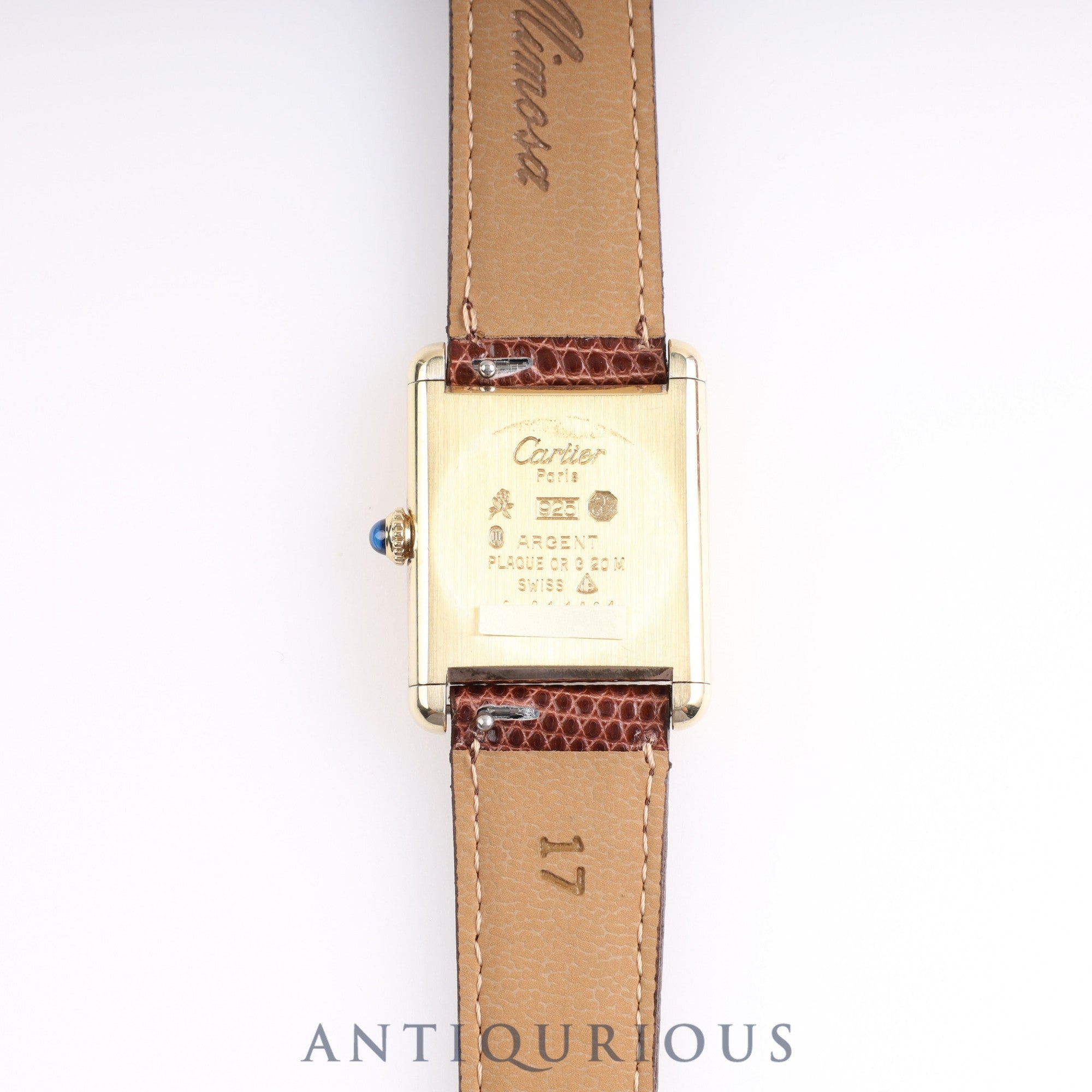 Cartier Must Tank LM Manual winding Genuine buckle Mahogany dial Box Cartier boutique complete service