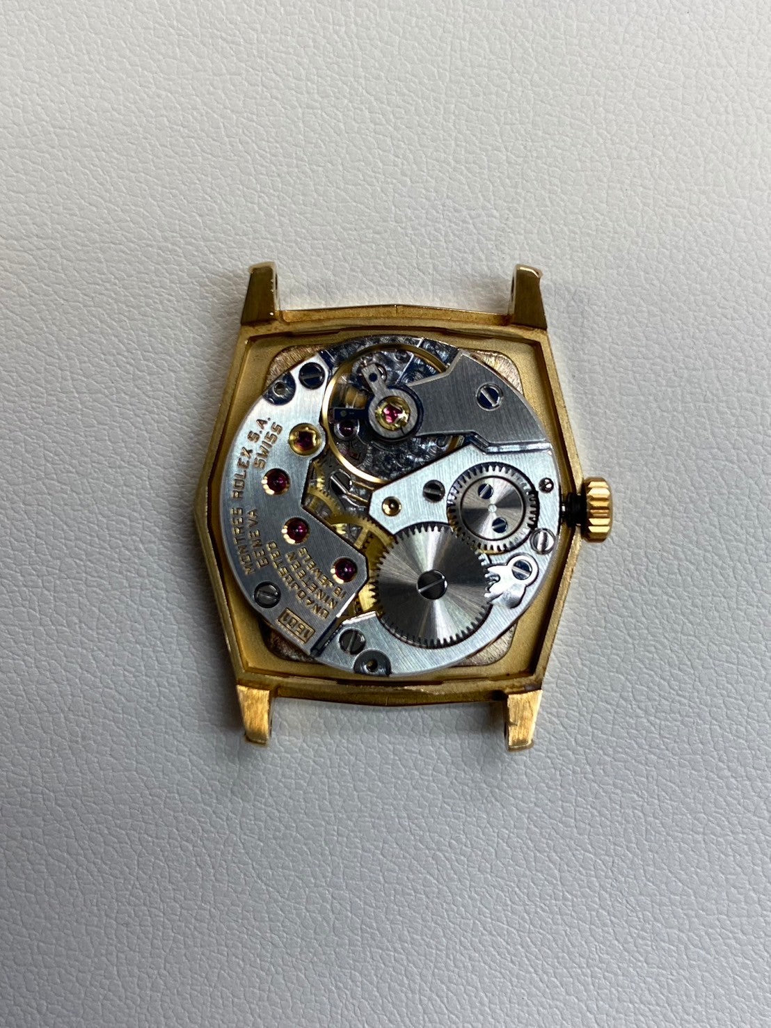 ロレックス チェリーニ 4160 手巻き Cal.1601 18K 革 純正尾錠(GP)シャンパンローマン文字盤 69番(1981年)オーバーホール済み