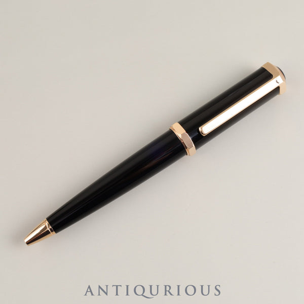Cartier ballpoint pen Santos Dumont resin GP black x gold box case