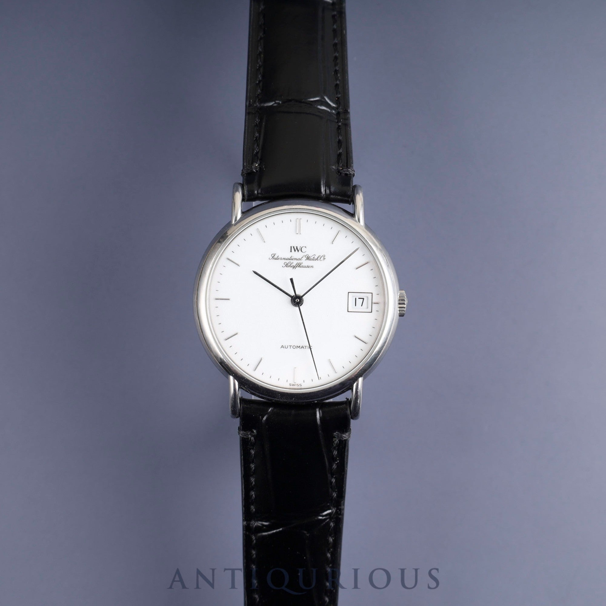 IWC Portofino IW351318 Automatic Cal.37521 SS Leather Genuine Buckle (SS) White Dial Overhauled