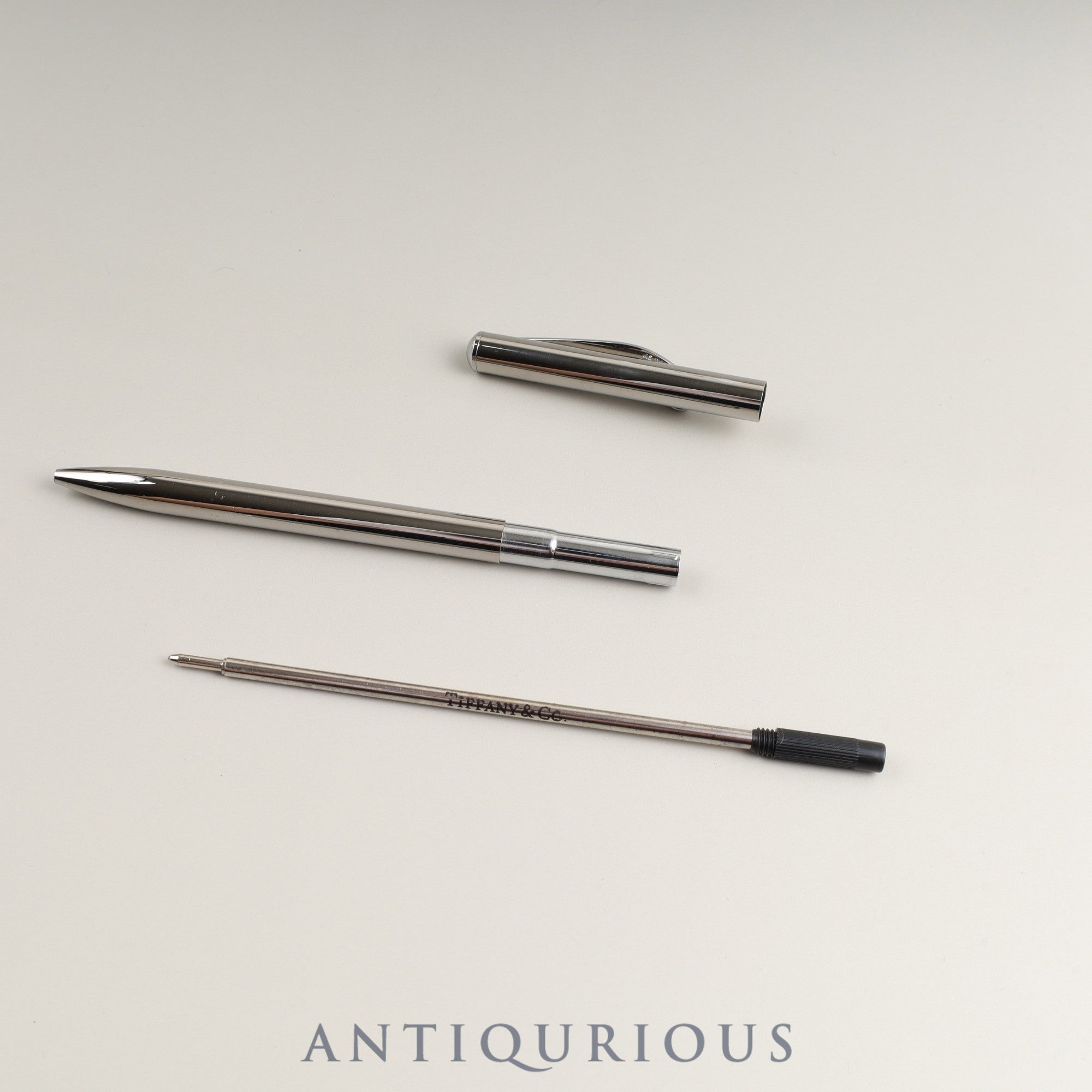 Tiffany ballpoint pen Elsa Peretti sterling silver twist style box storage bag unused refill replaced