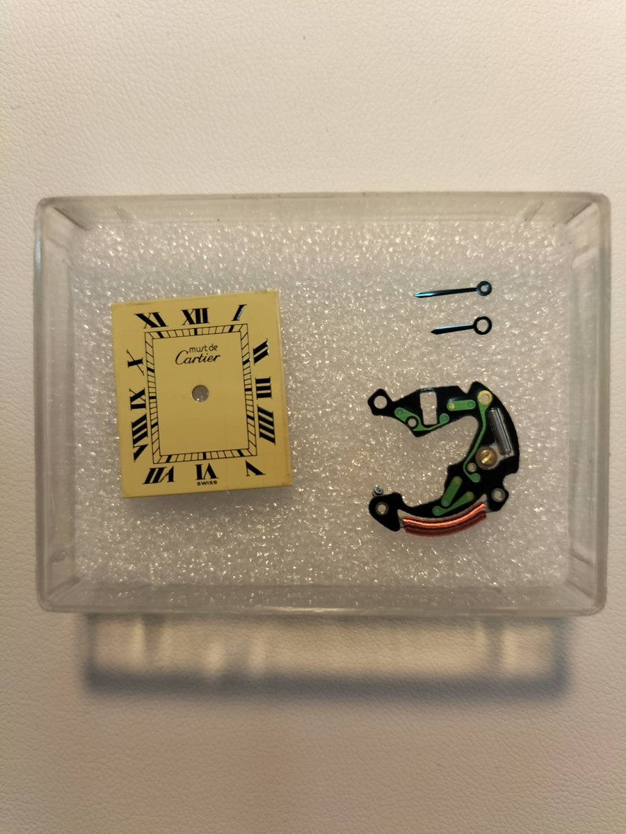 カルティエ マストタンク LM 590005 クォーツ Cal.90 SV925 革 純正ピンバックル(GP)アイボリーローマン文字盤(SWISS表記) オーバーホール済み