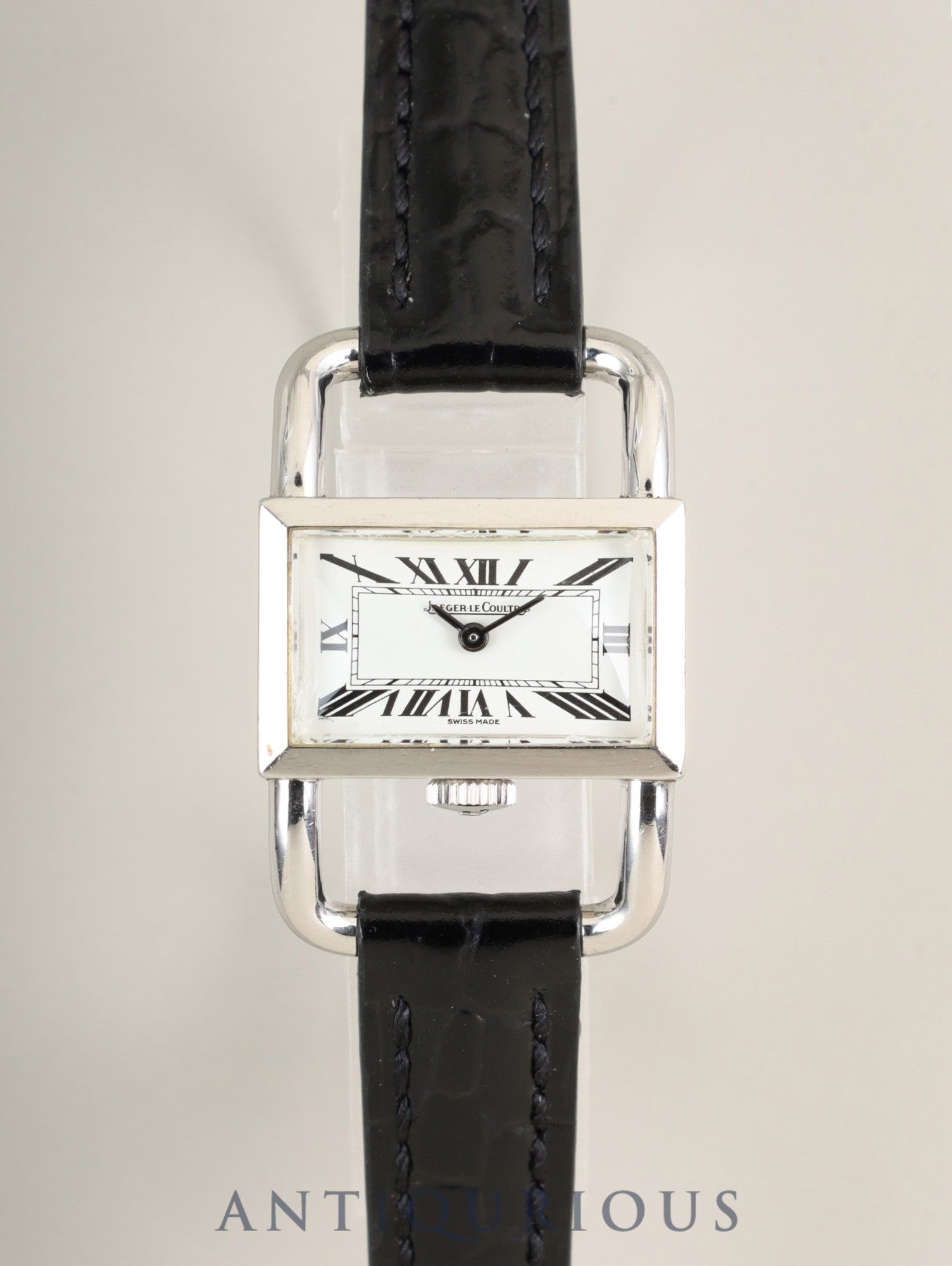 Jaeger-LeCoultre Driver's Watch Etrier 1671.42 Hand-wound SS Leather Original Pin Buckle (SS) White Dial Overhauled