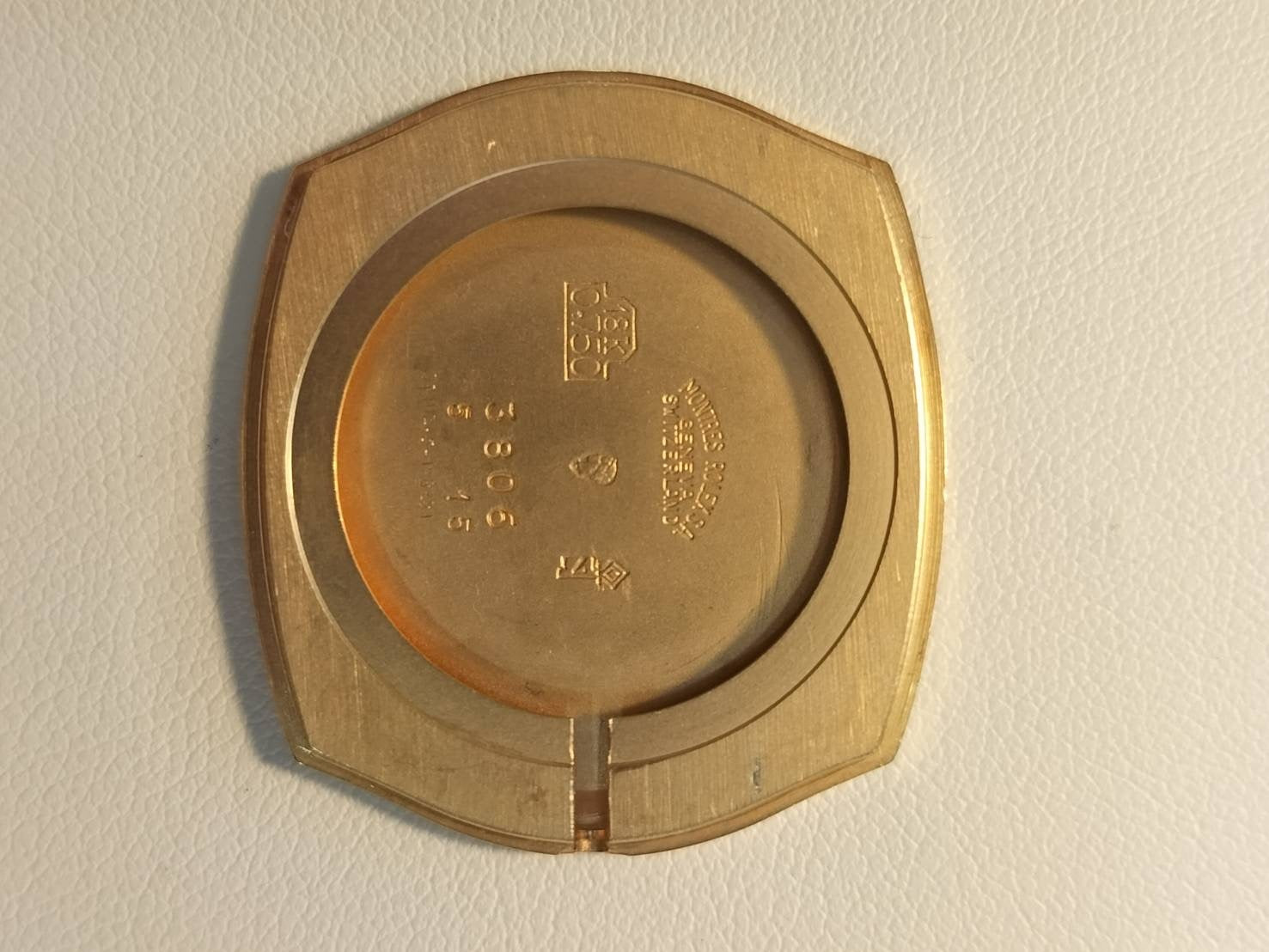 Rolex Cellini 3806/8 Manual winding Cal.1600 750 Leather Genuine buckle (GP) Black dial No. 40 (1974) Box International service warranty (2013) Overhauled