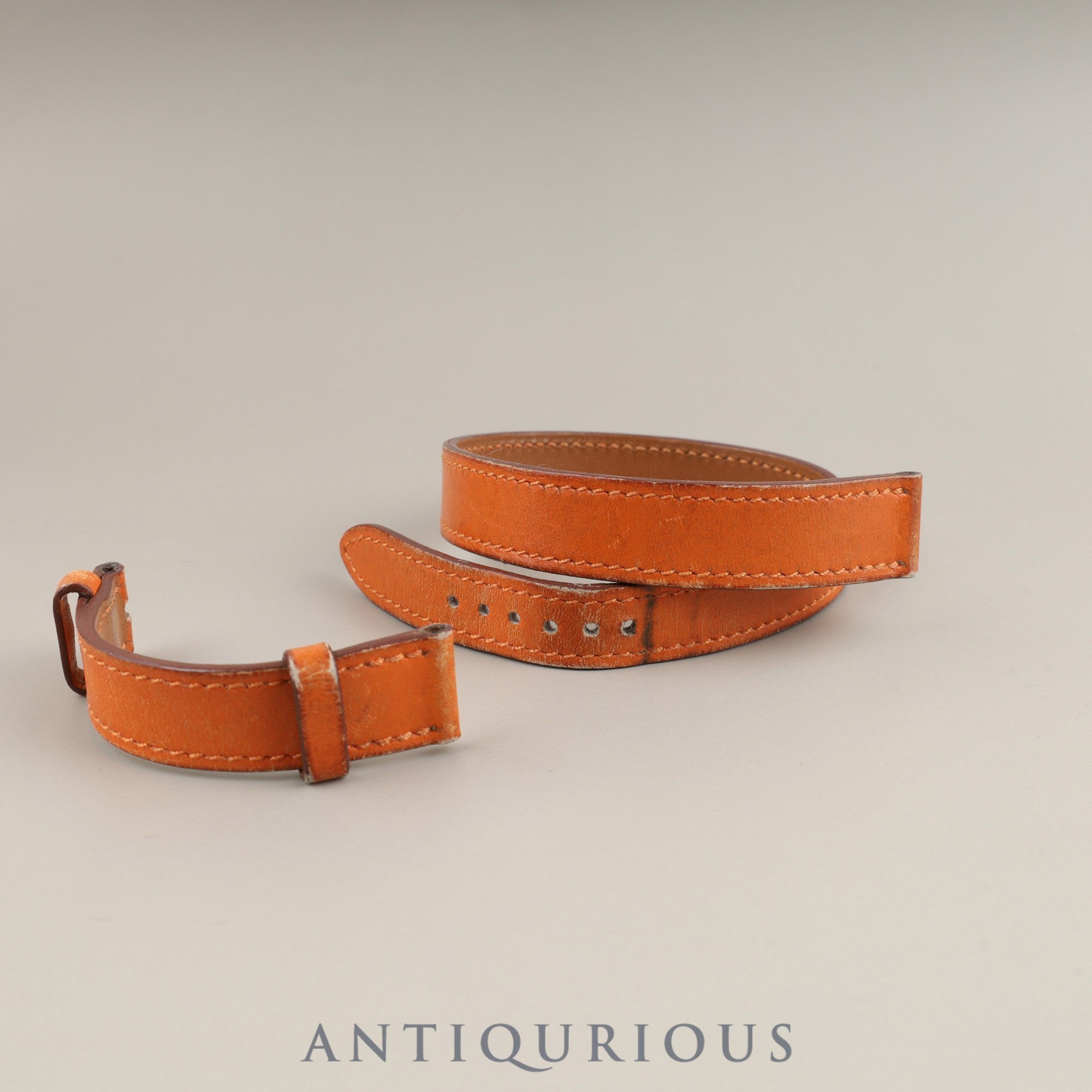 エルメス ケープコッド CC1.210 クォーツ Cal.976.001 SS 革 純正尾錠(SS) シルバー文字盤 箱 冊子 保証書(2003年)純正革ベルト(□G刻:2003年、使用感あり)オーバーホール済み