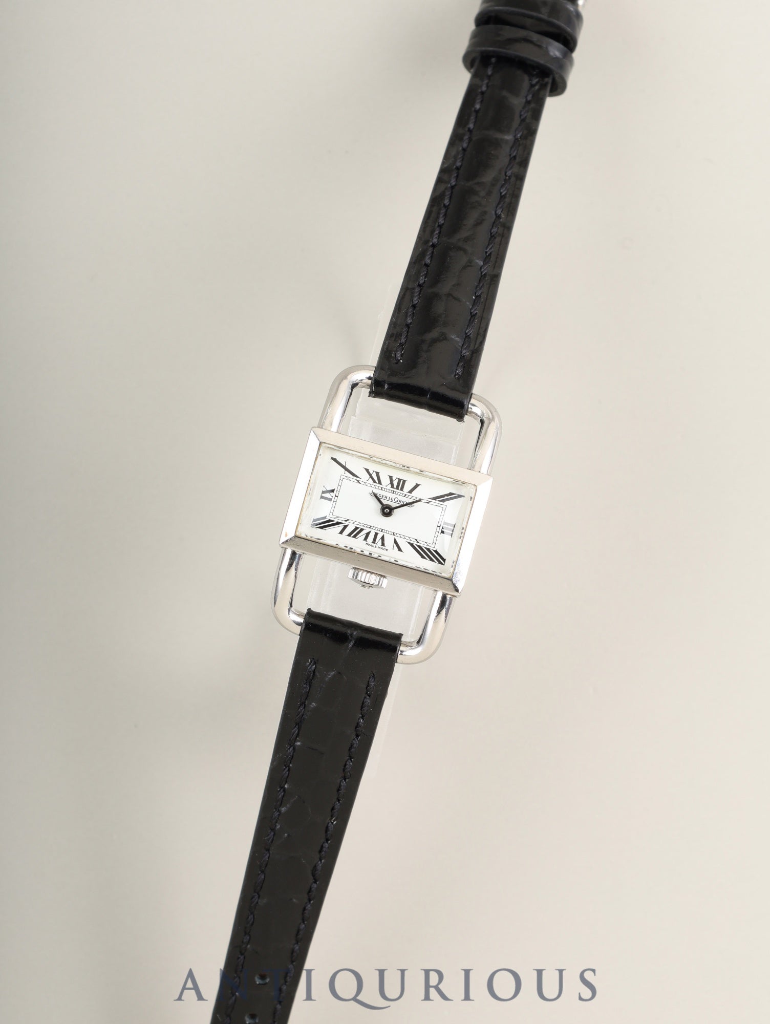 Jaeger-LeCoultre Driver's Watch Etrier 1671.42 Hand-wound SS Leather Original Pin Buckle (SS) White Dial Overhauled