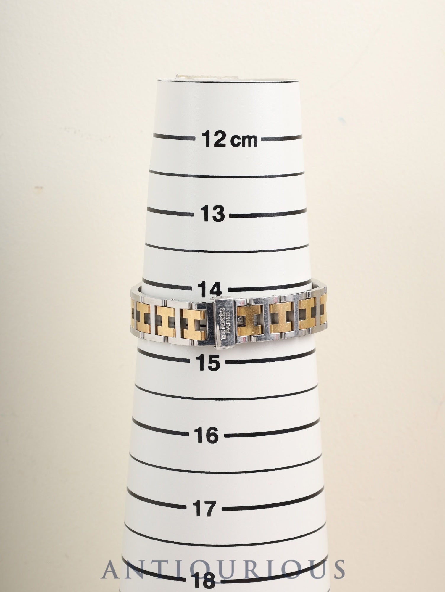 エルメス クリッパー CL4.220 クォーツ SS/GP SS/GP アイボリー文字盤 30mm 箱 冊子 保証書 ※オーバーホール済み