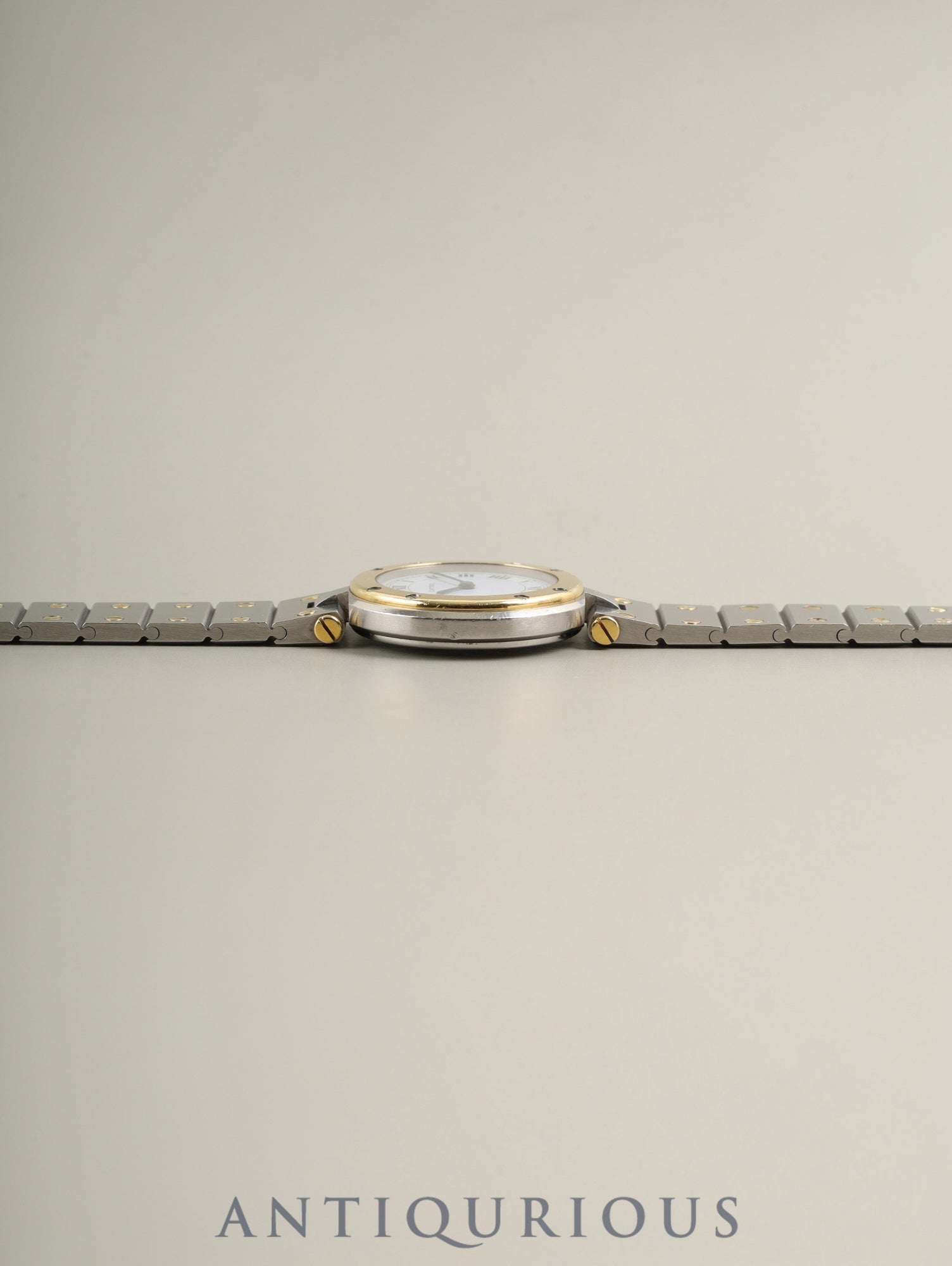 Cartier Santos Vendome SM 84038288 / 8191 Quartz Cal.81 SS/YG SS/YG White Roman Dial (SWISS marking) Overhauled
