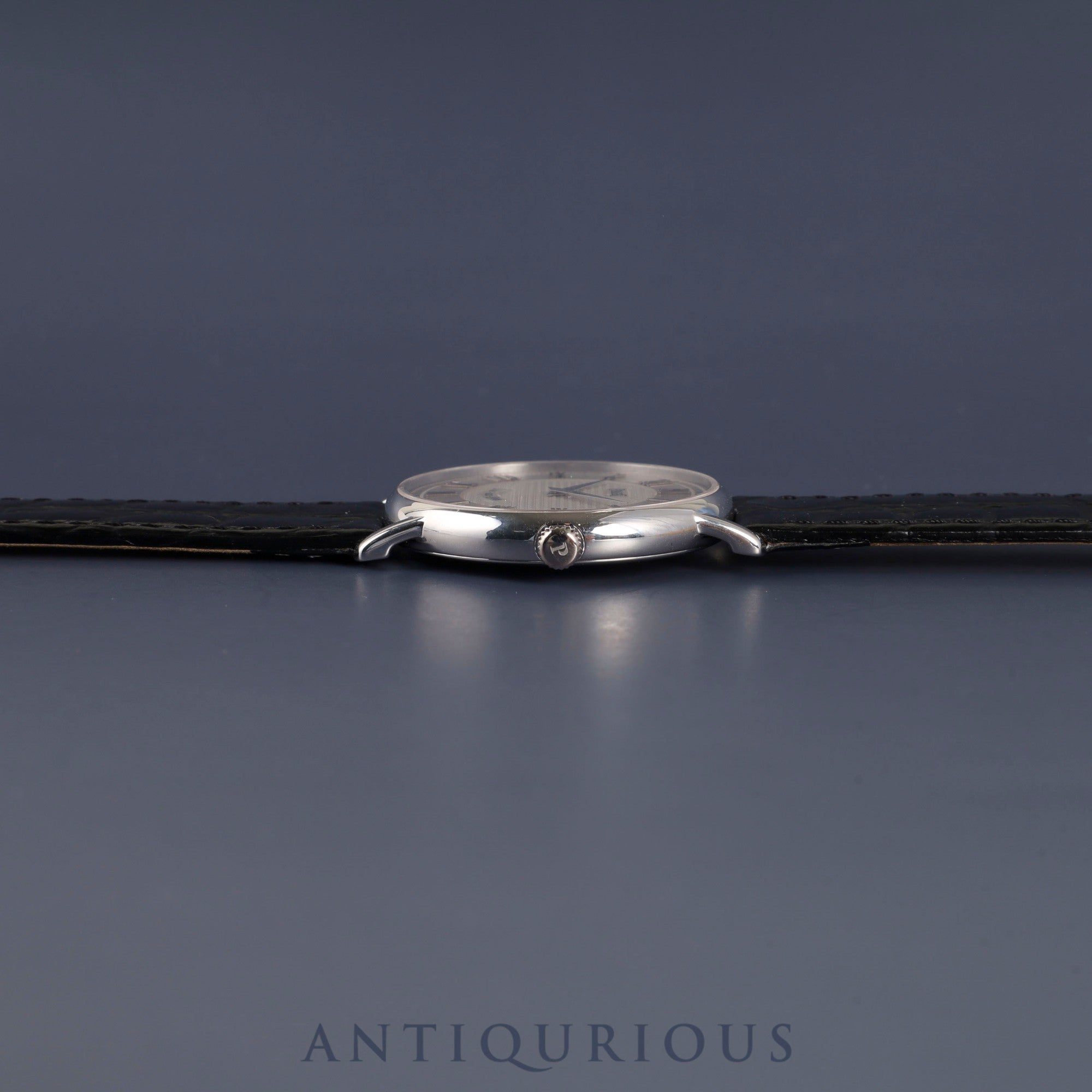 Piaget Tradition La Côte aux Fées 90035 Manual Winding Caliber 430P 750 Leather Watch with Genuine Buckle (750) Silver Dial Overhauled