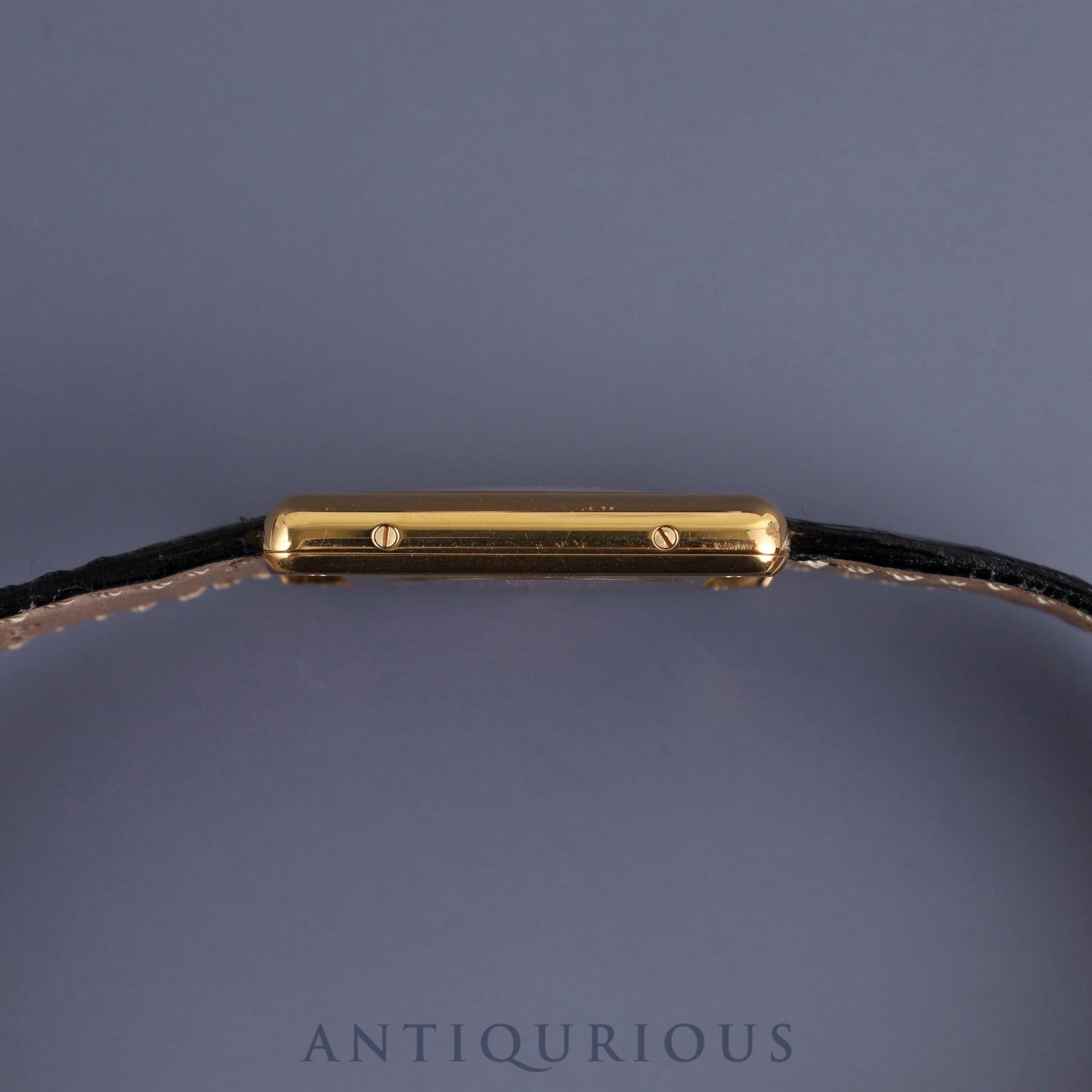 カルティエ マストタンク LM 590005 クォーツ Cal.90 SV925 純正革ベルト 純正Dバックル(GP) トリニティ文字盤 箱 オーバーホール済み