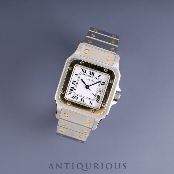 カルティエ サントス ガルベ LM 2961 自動巻き SS/YG SS/YG ホワイトローマン文字盤 カルティエブティックにてコンプリートサービス(フルメンテナンス)済み