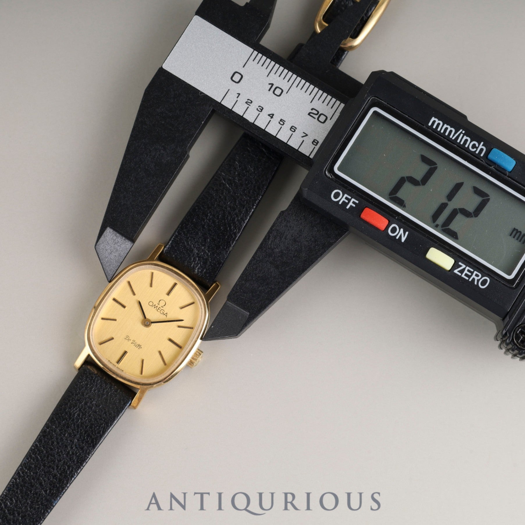 Omega De Ville manual winding Cal. 625 GP genuine leather strap genuine buckle (GP) gold dial overhauled