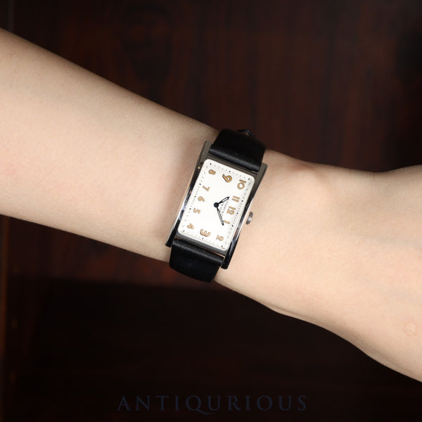 ティファニー イーストウエストミニ 34677336 クォーツ SS 純正革ベルト 純正尾錠(SS) ホワイト文字盤 保存袋 純正革ベルト オーバーホール済み