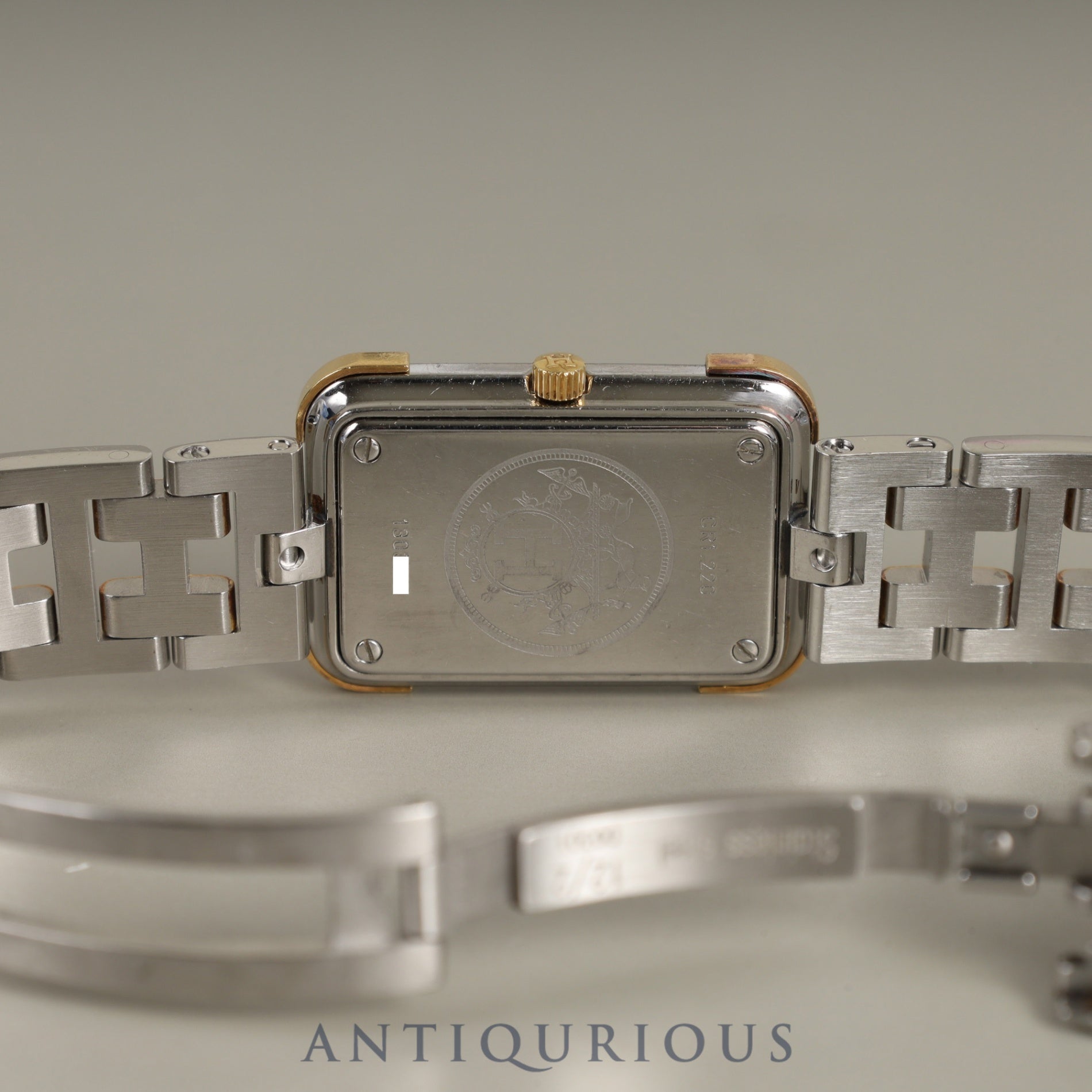 Hermès Cloajour CR1.220 Quartz Cal.976.001 SS/GP SS/GP White Dial Overhauled