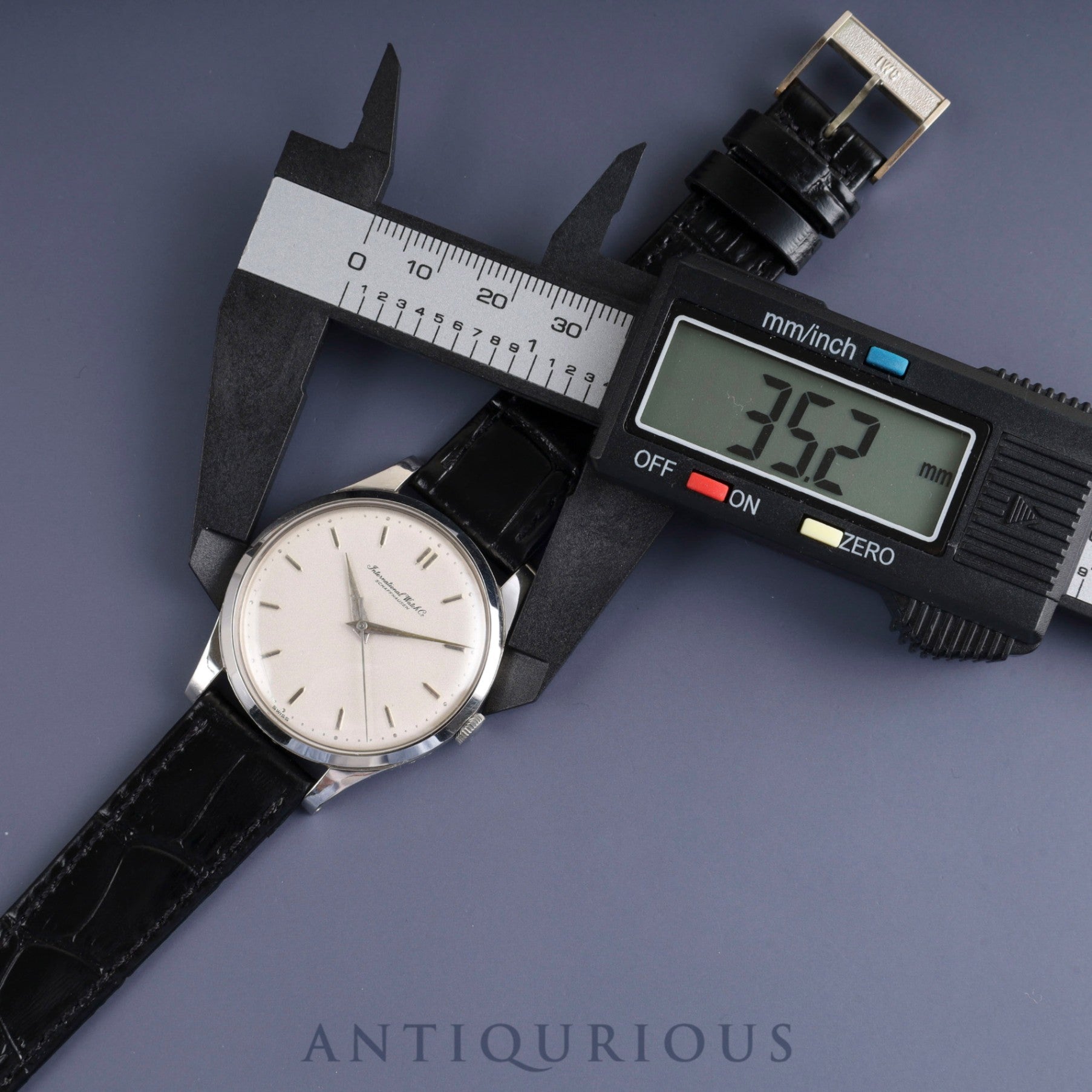 IWC オールドインター 手巻き Cal.C.89 SS 革 純正尾錠(SS) シルバー文字盤 オーバーホール済み アイダブリュシー