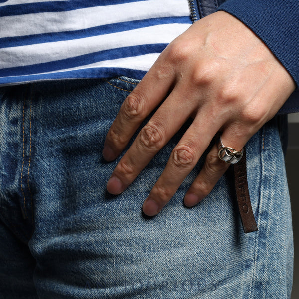 エルメス リング ドゥザノー SV925/750 約11.5号