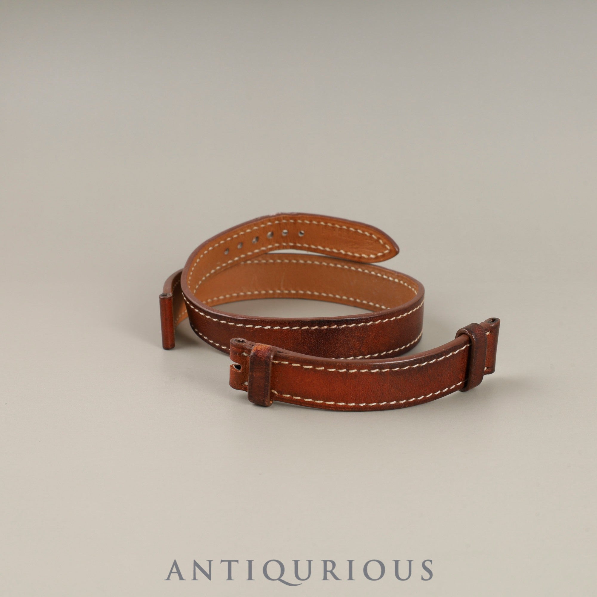 Hermès Cape Cod CC1.210 Quartz Caliber 976.001 Stainless Steel Leather Strap with Genuine Stainless Steel Buckle, White Arabic Dial, Genuine Leather Strap (Slightly Used, Engraving Unreadable), Overhauled