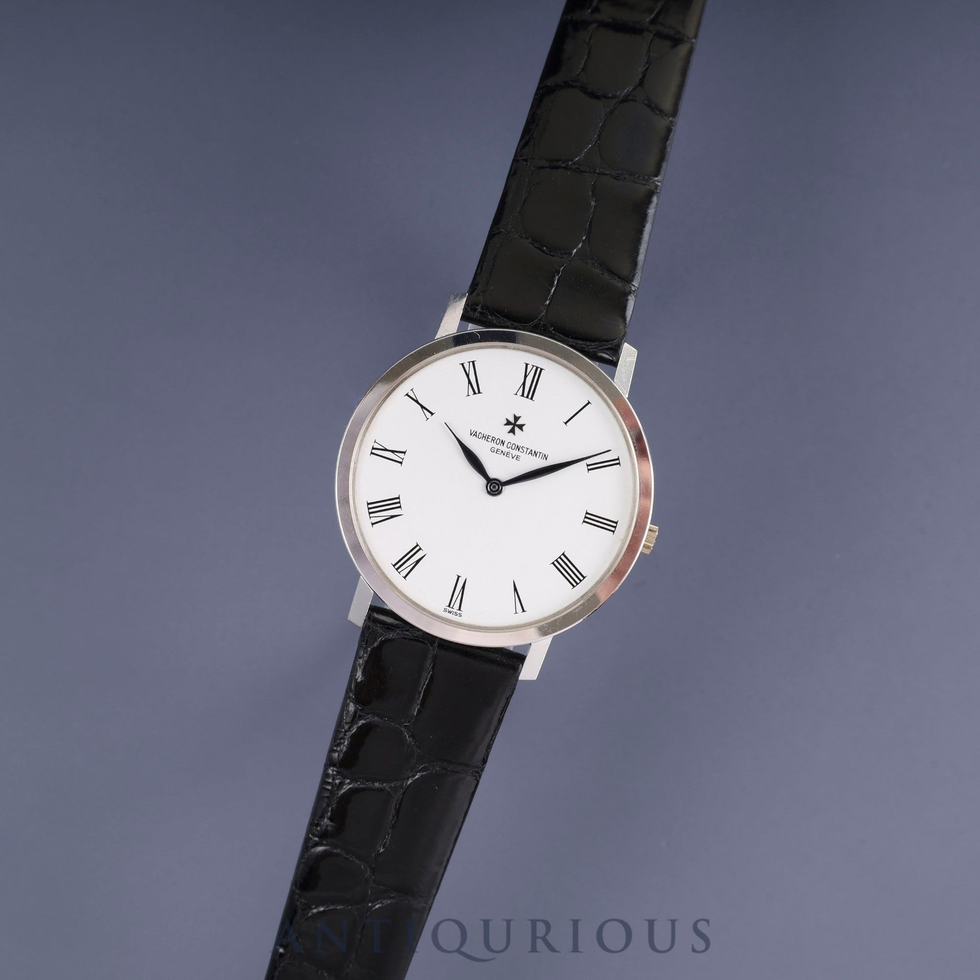ヴァシュロン・コンスタンタン ラウンド 7243P 手巻き Cal.1003/1 750 革 純正尾錠(750)ホワイト文字盤 オーバーホール済み