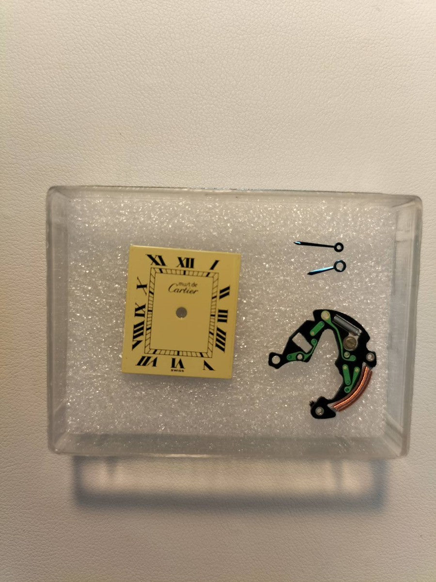 カルティエ マストタンク LM W1002753 / 590005 クォーツ Cal.90 SV925 革 純正尾錠(GP)アイボリーローマン文字盤 オーバーホール済み