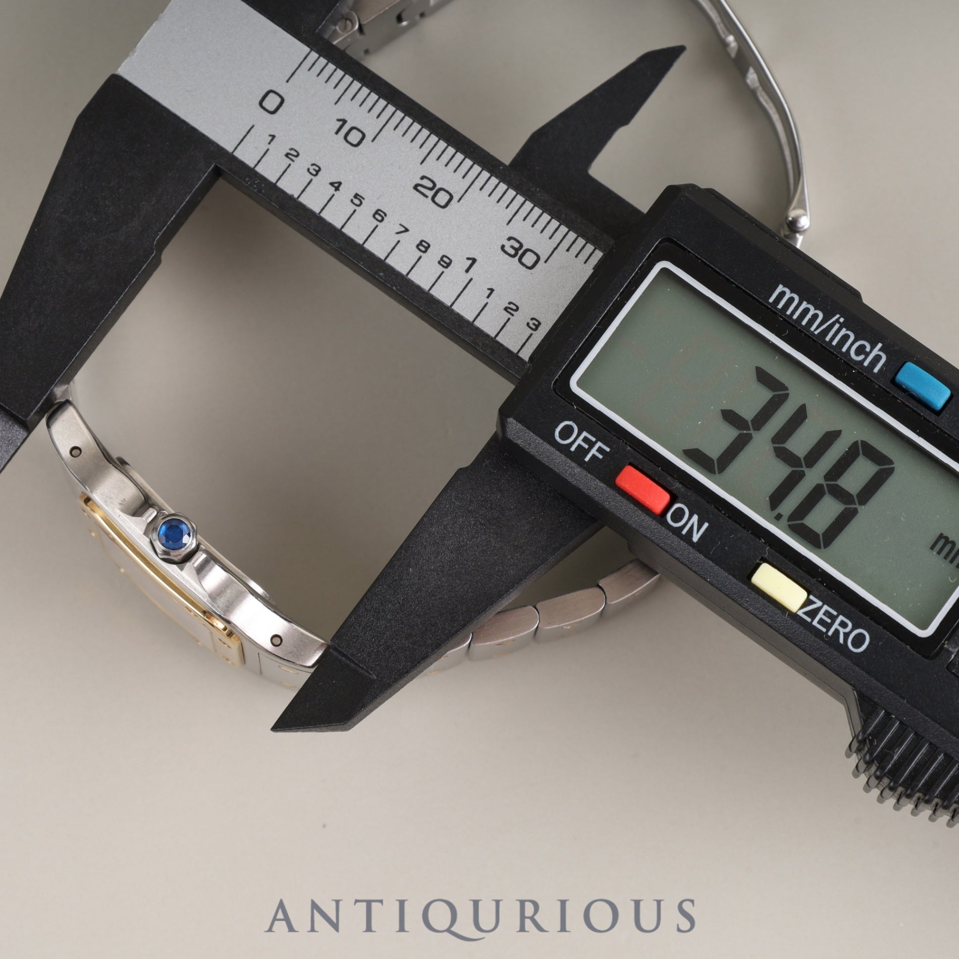 カルティエ サントス ガルベ SM W20012C4 / 1567 クォーツ Cal.157 SS/YG ホワイトローマン文字盤 オーバーホール済み