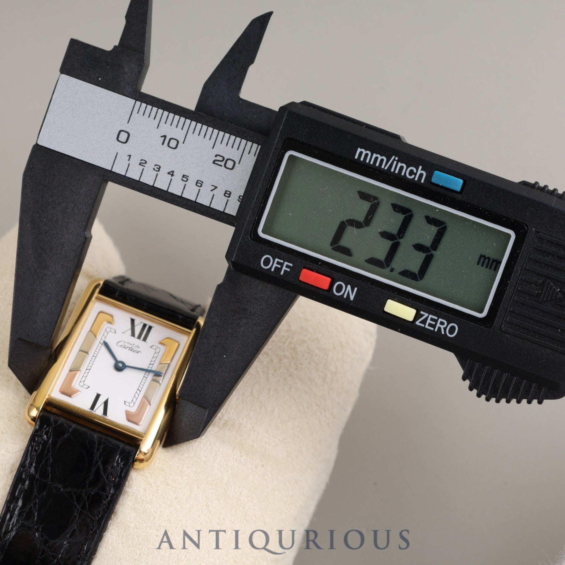 Cartier Must Tank LM QZ W1006254 / 590005 SV925 Genuine belt Genuine buckle (GP) Trinity dial Overhaul