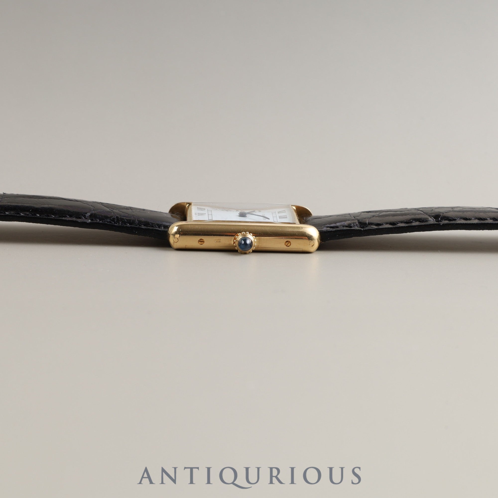 Cartier Louis Cartier LM 78086 Manual winding Cal.78-1 (ETA2512-1) 750YG Leather Genuine buckle (750) White PARIS dial Warranty card (1978) Box