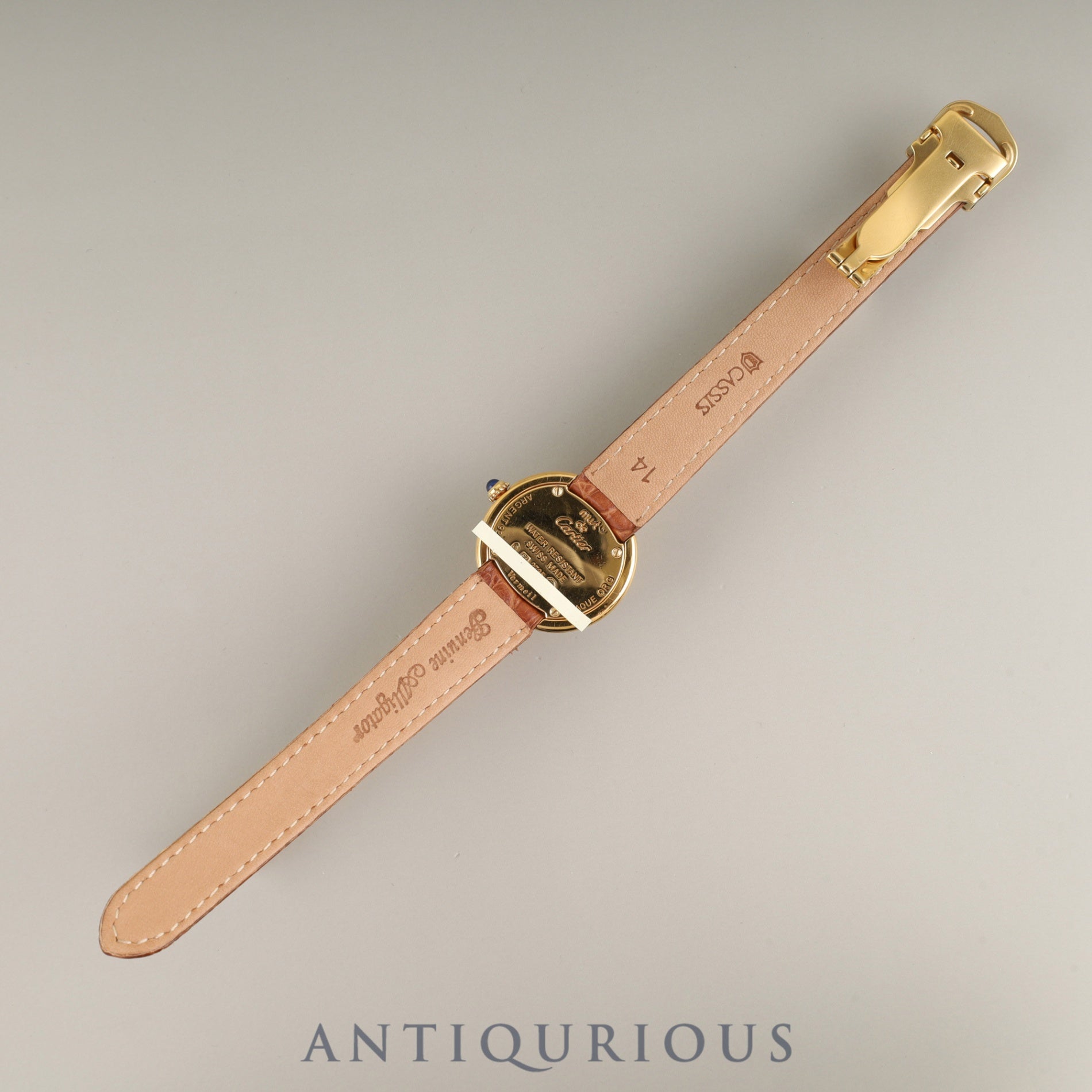 カルティエ マストトリニティ W1010744/2735 クォーツ Cal.157 SV925 GP 革 純正Dバックル(GP)サイドトリニティ文字盤 オーバーホール済み